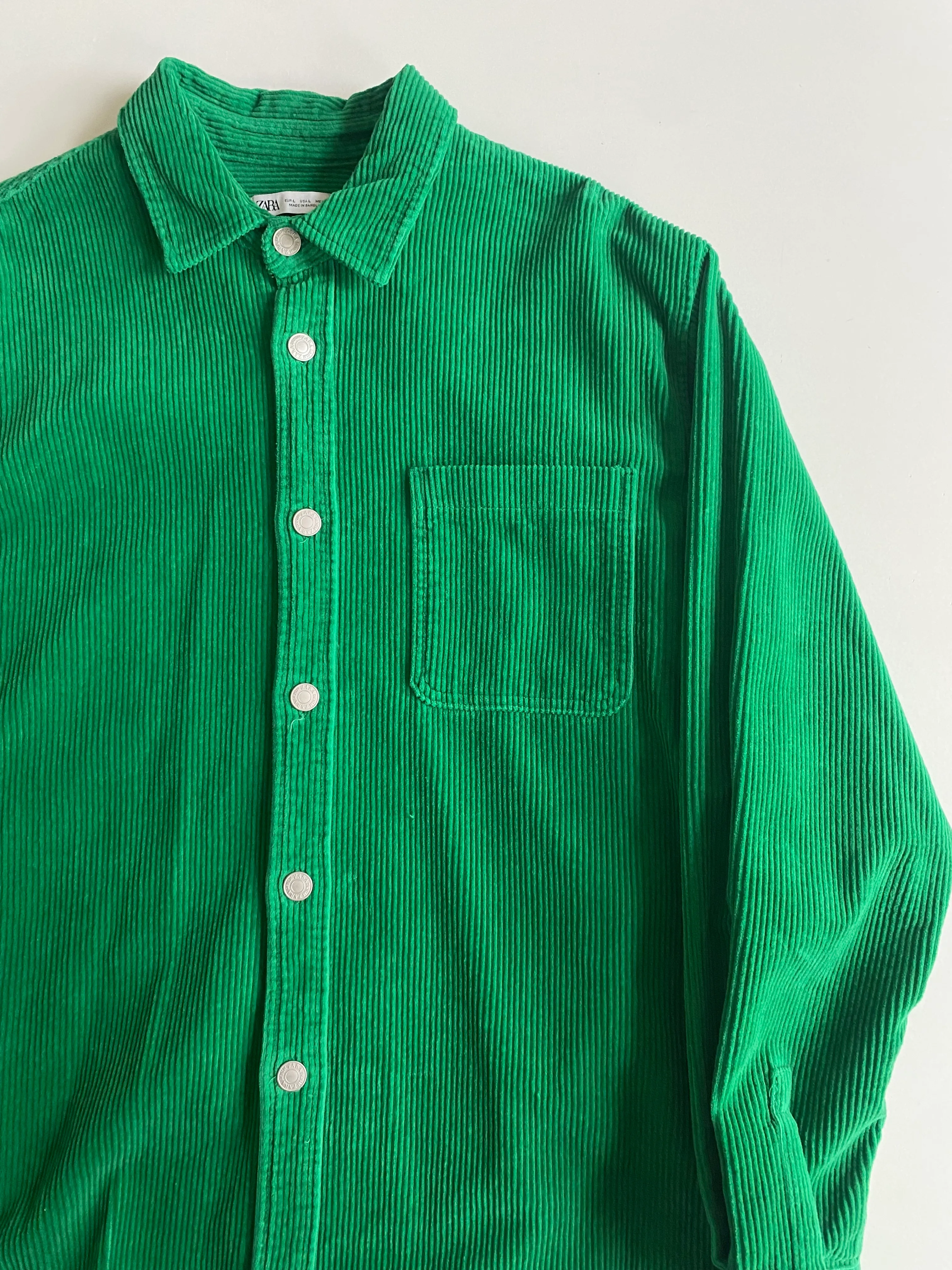 Zara Corduroy Shirt Size L 