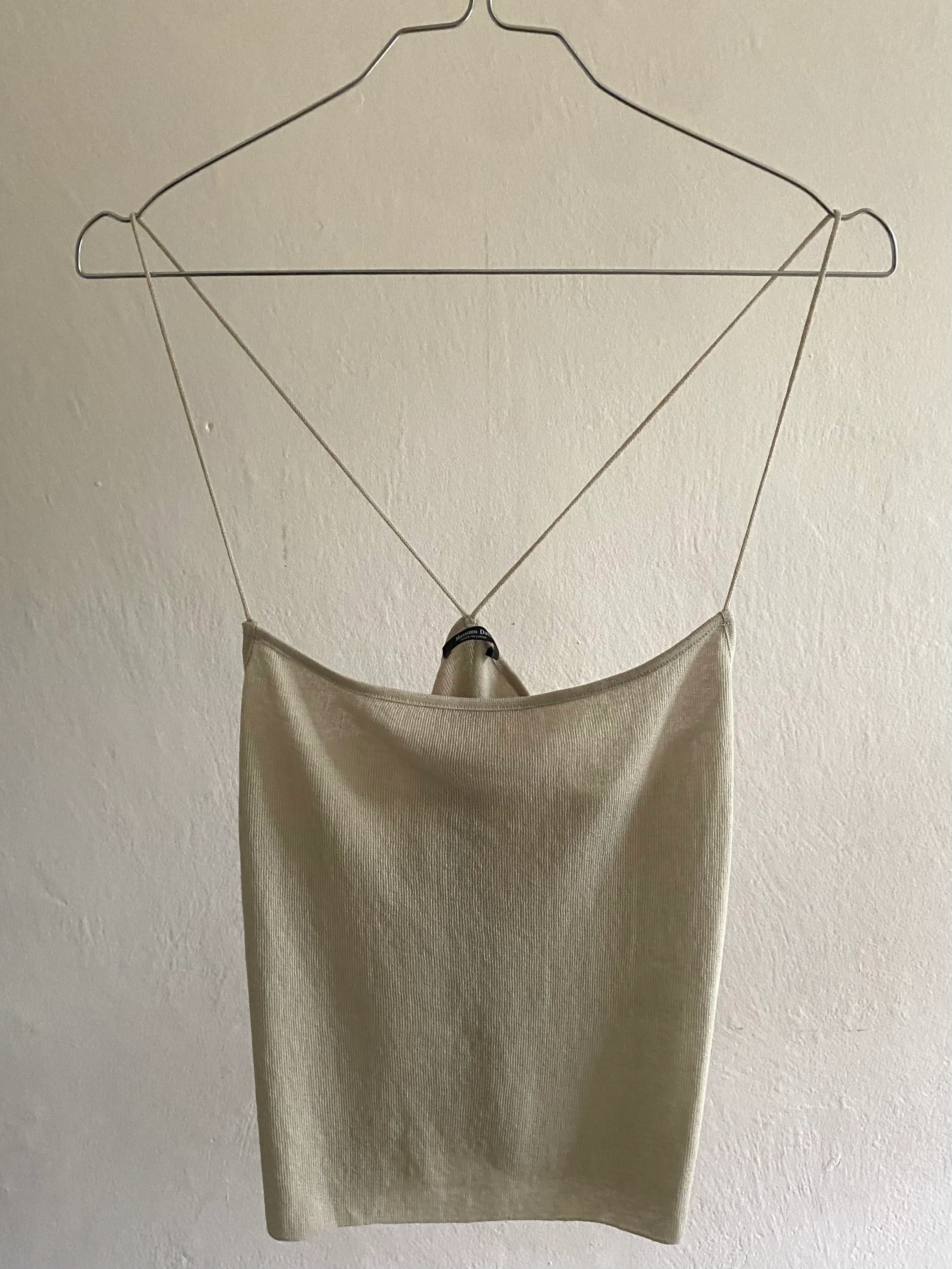 Massimo Dutti Knit Top Greige Size S