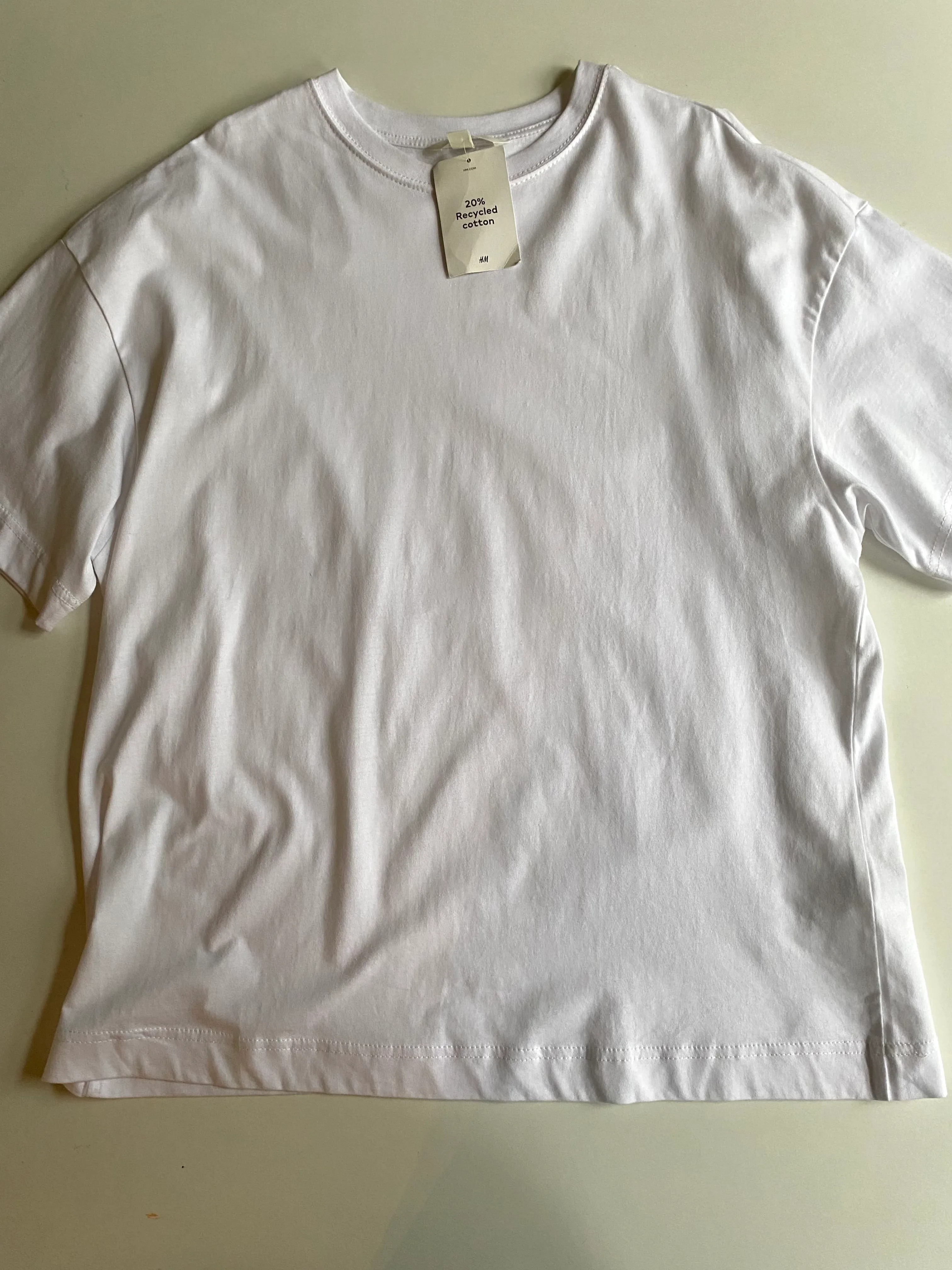 H&M Basic T Shirt White Size M