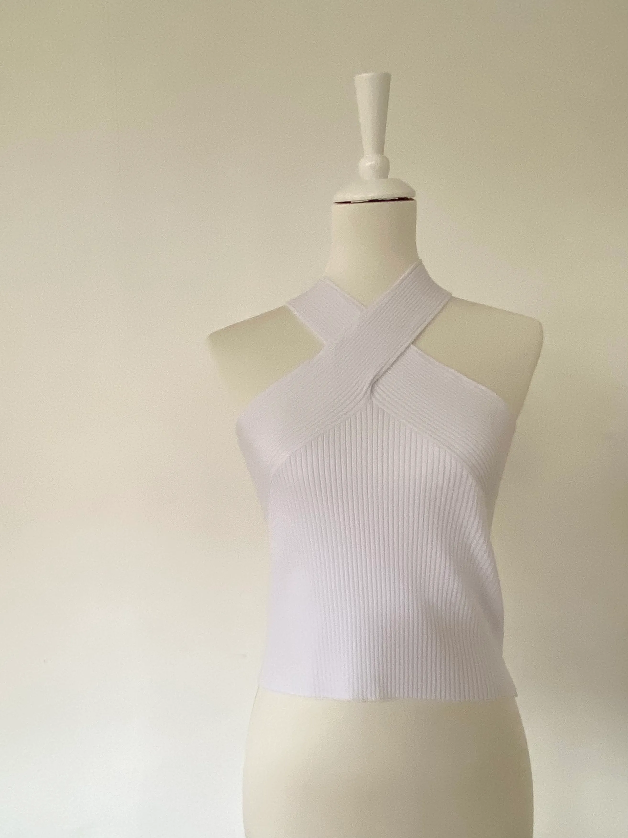 Topshop Twisted Top White EUR 36-38