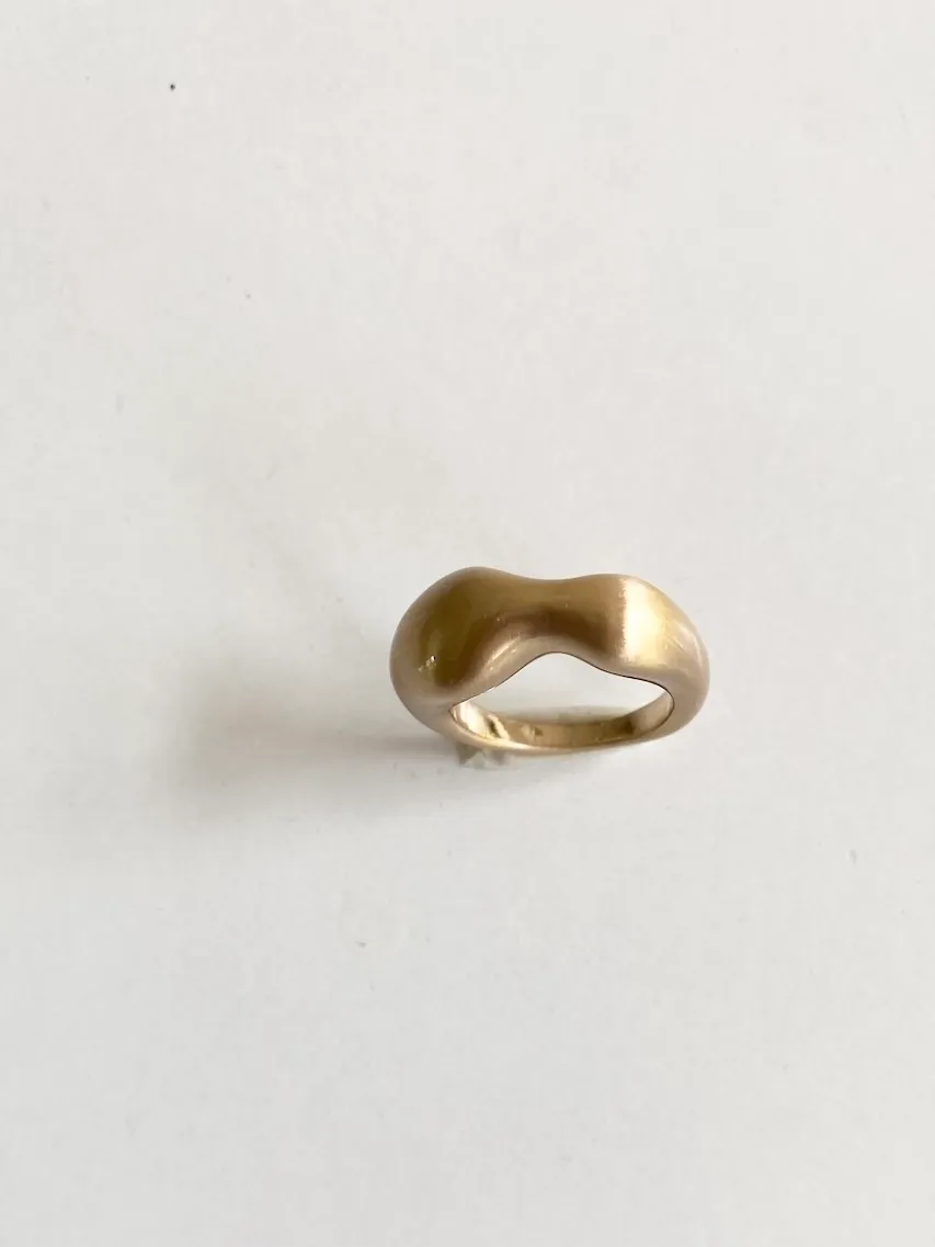 Adolfo Dominguez Sculptural Ring Gold