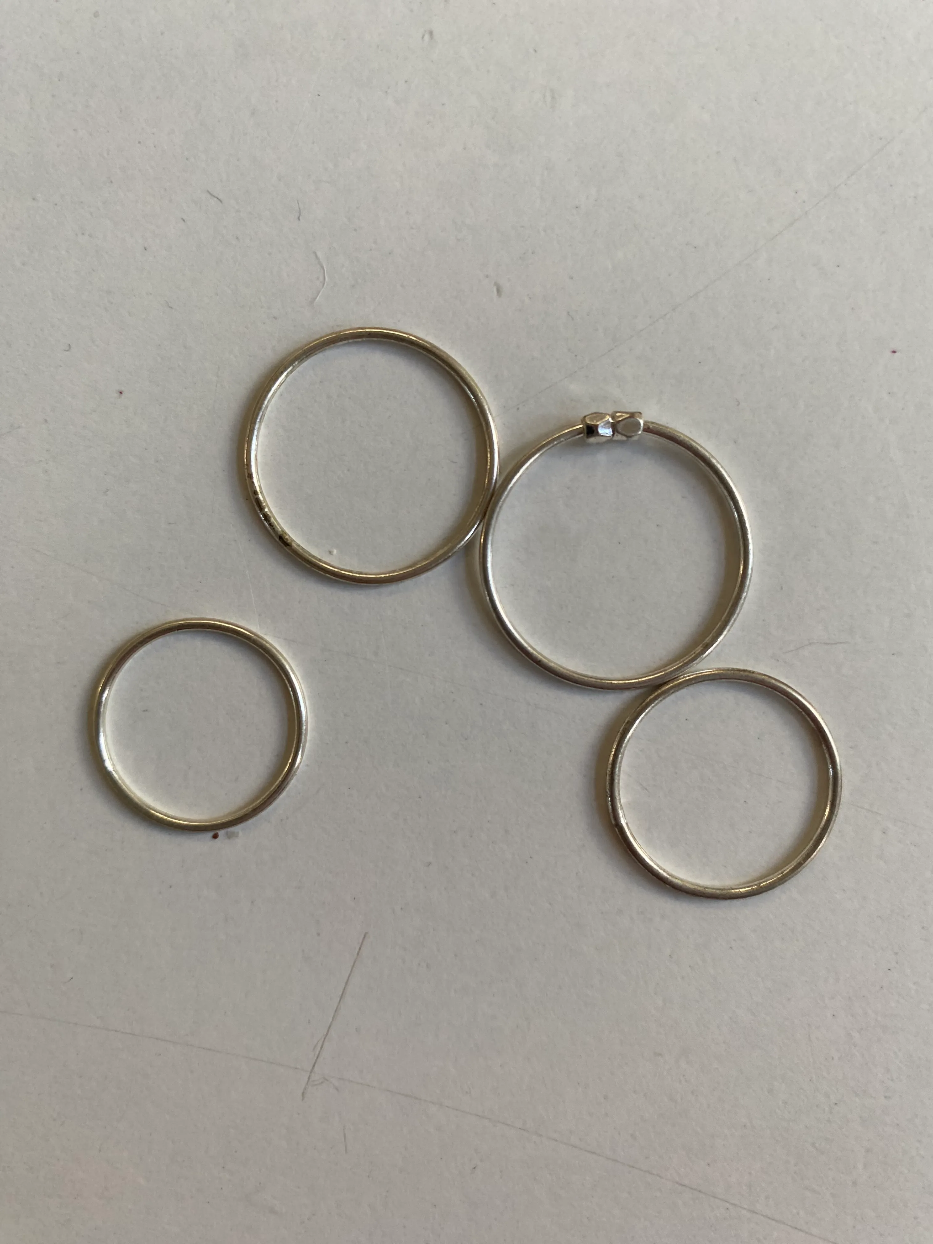 & Other stories Set Of Thin Rings 
