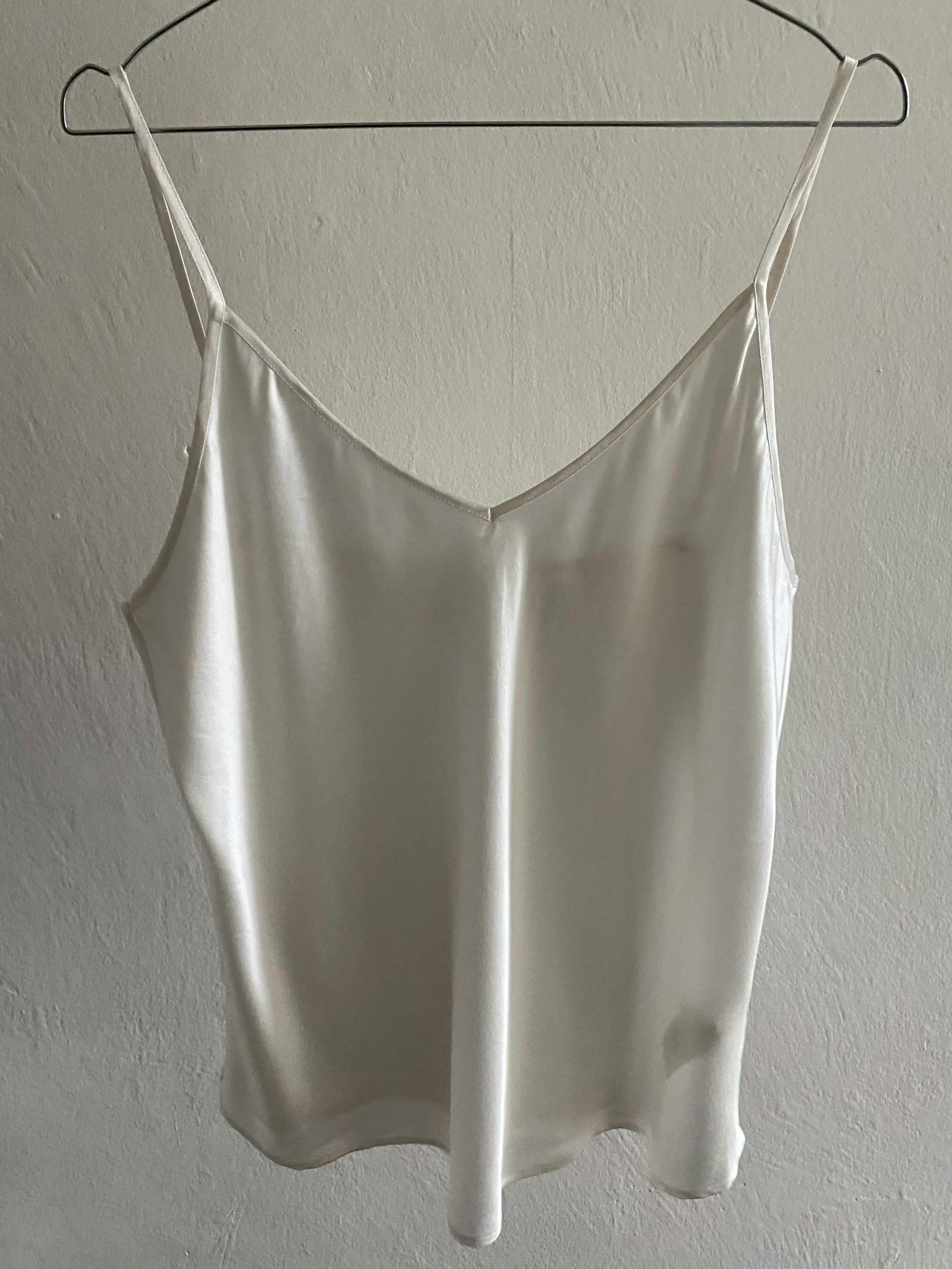 Lilysilk Silk Top Cream Size L