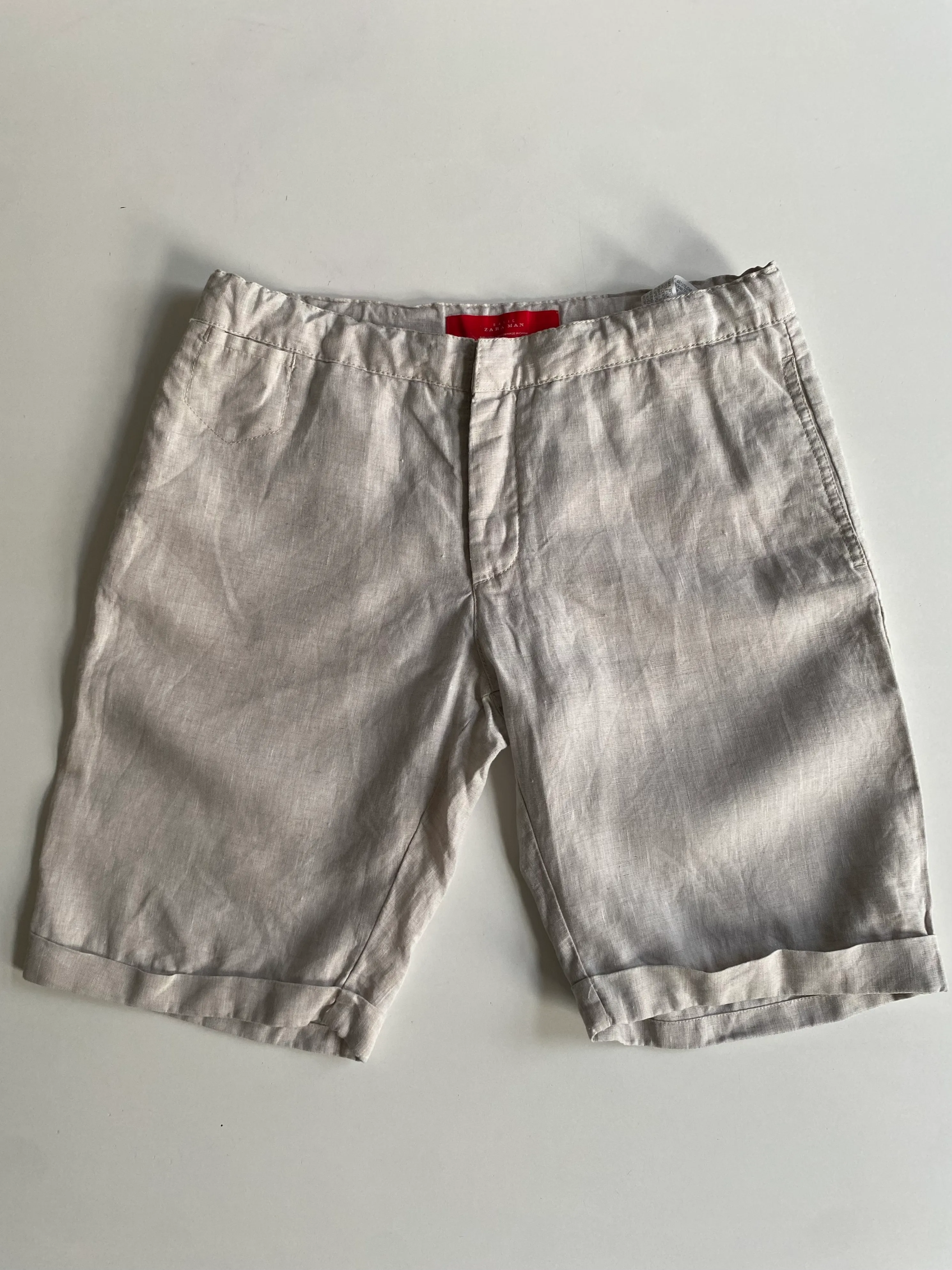 Zara Linen Tailored Shorts Size L