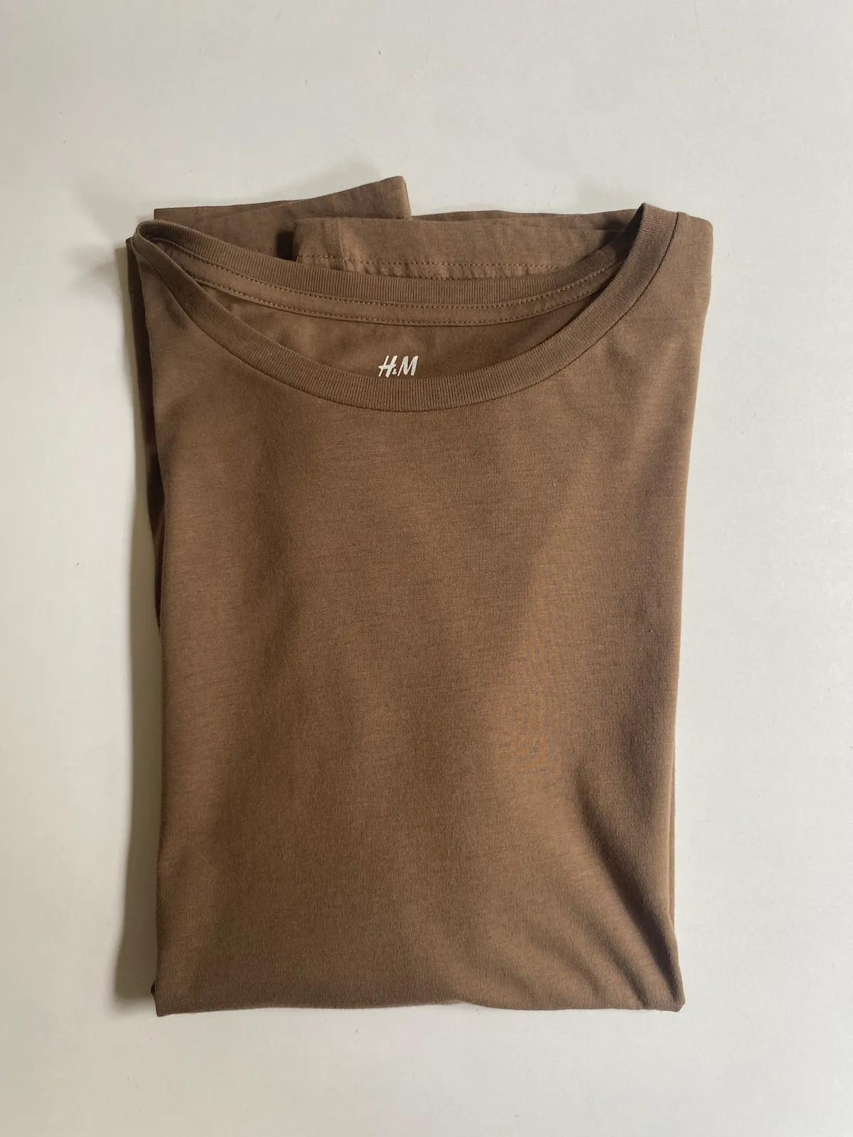 H&M Regular T-shirt Brown — Size L