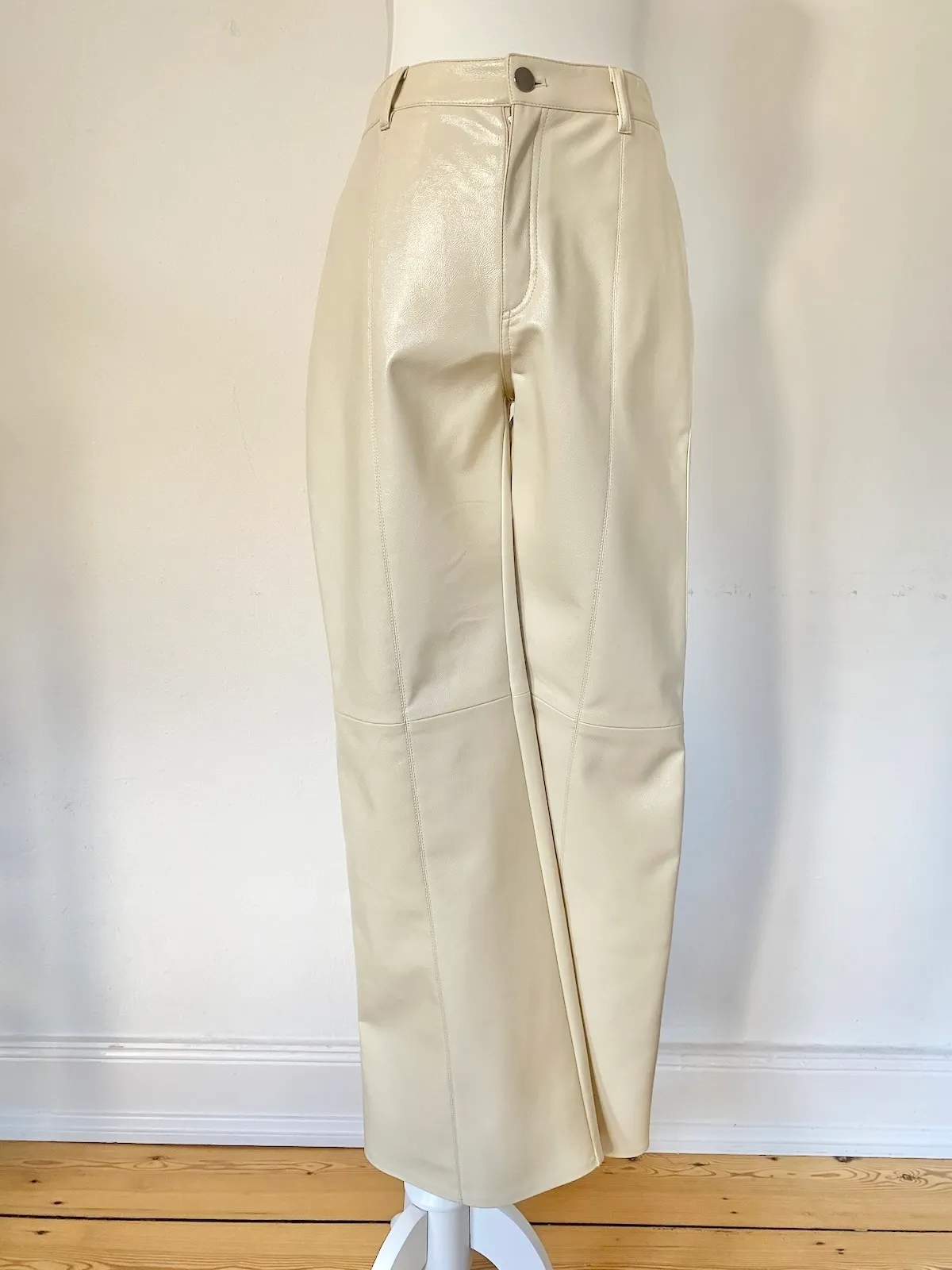 H&M Edition 2025 Faux Leather Trousers — EUR 36 