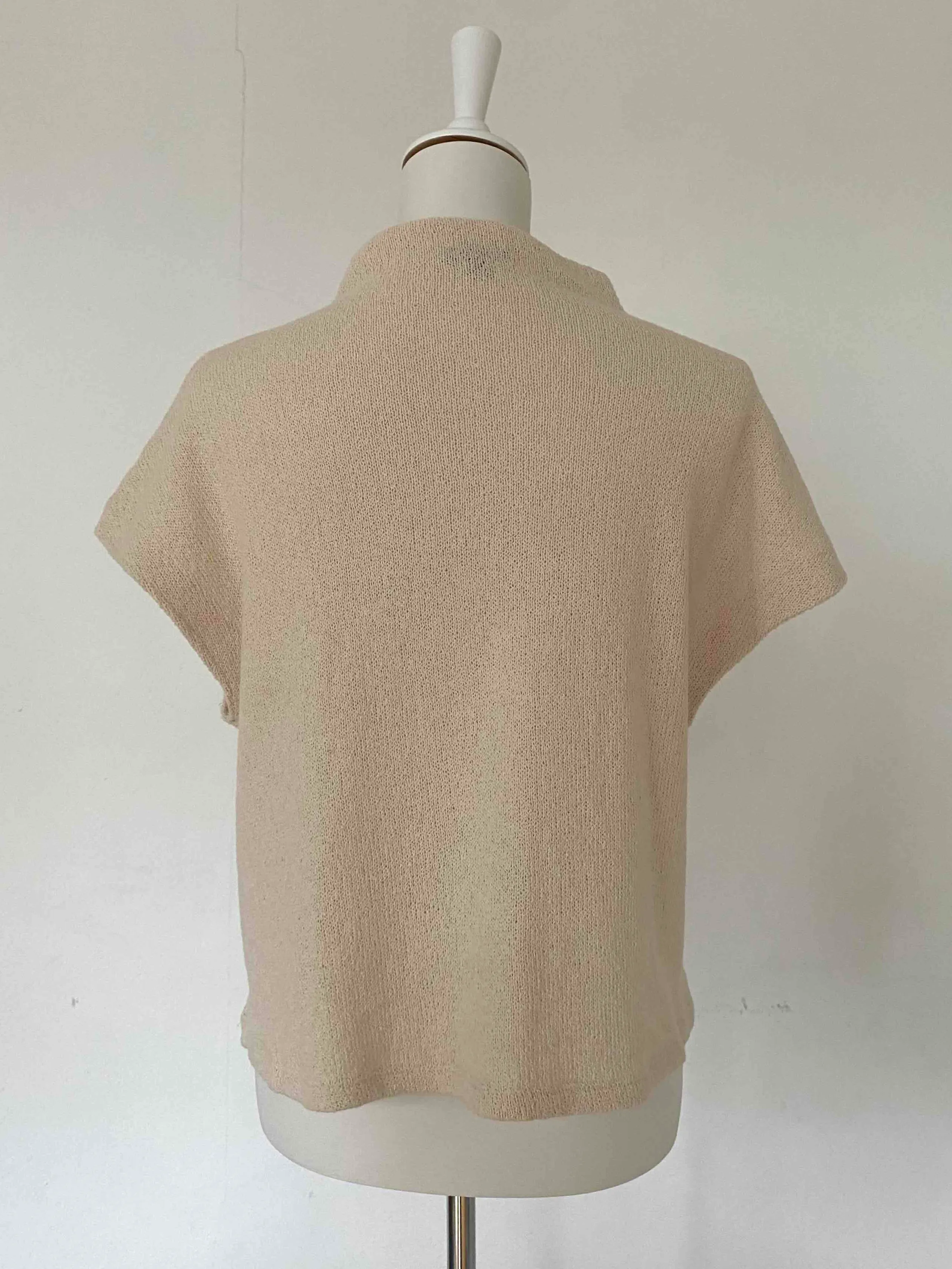 Massimo Dutti Knit Top Cream Size M