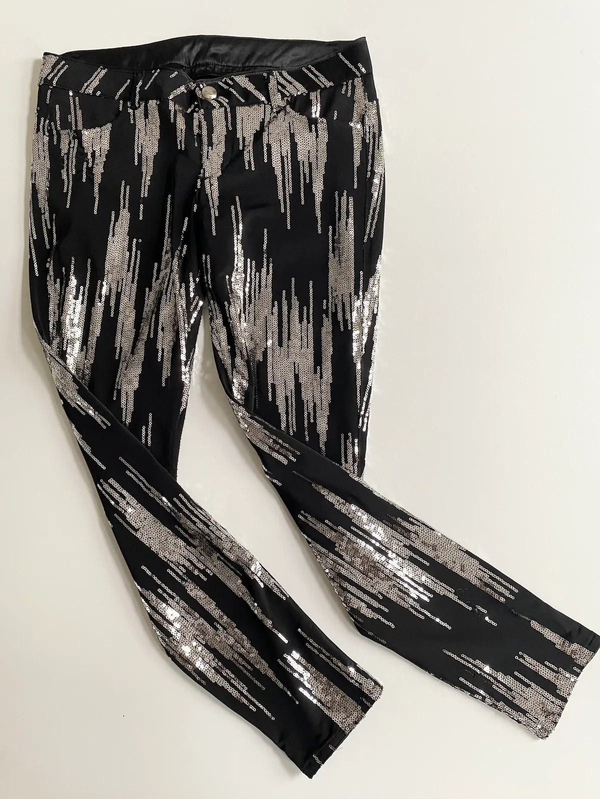 Siwy Denim Sequin Trousers Black — W28