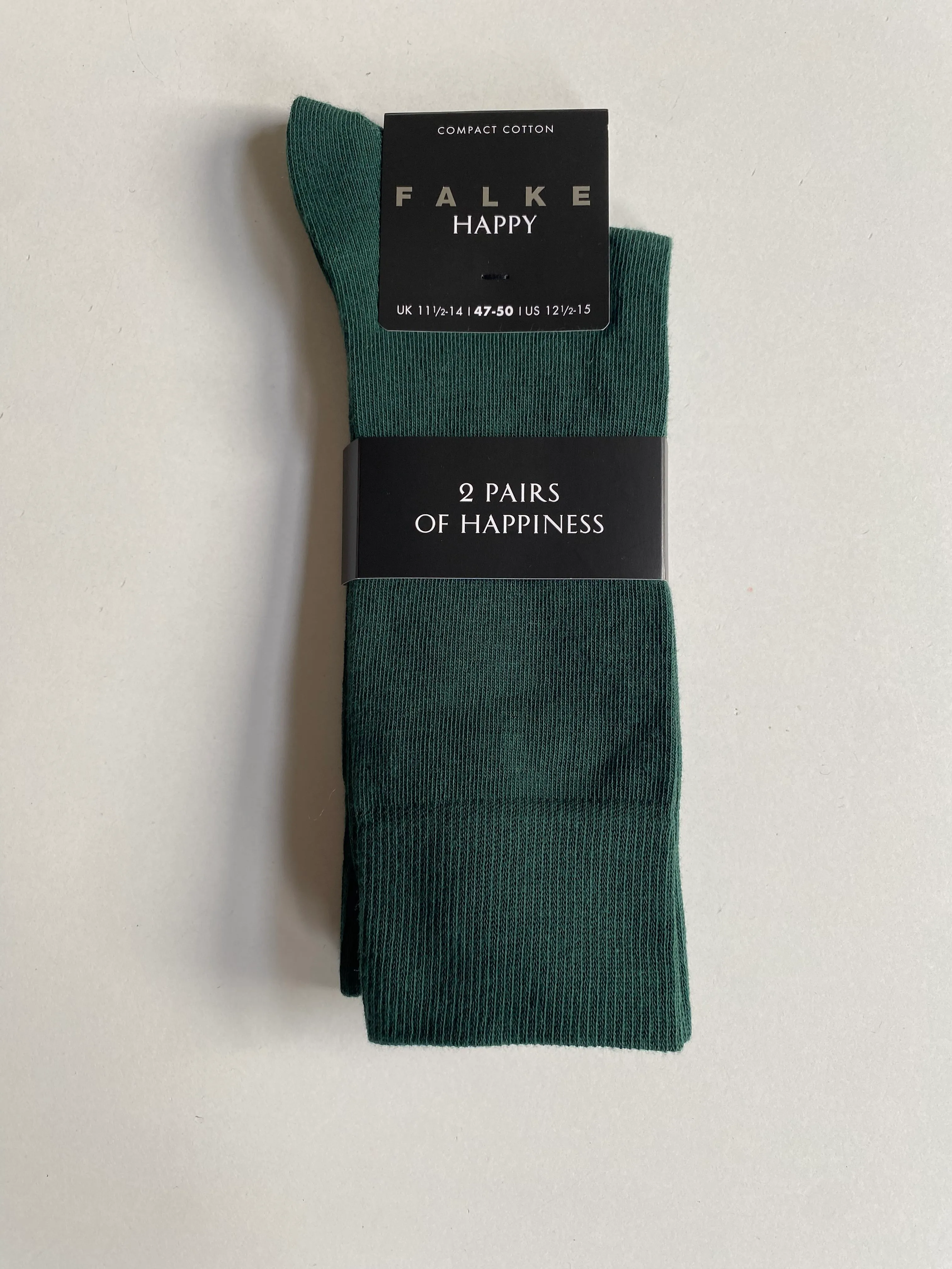 Falke Cotton Socks Green Size 47–50 