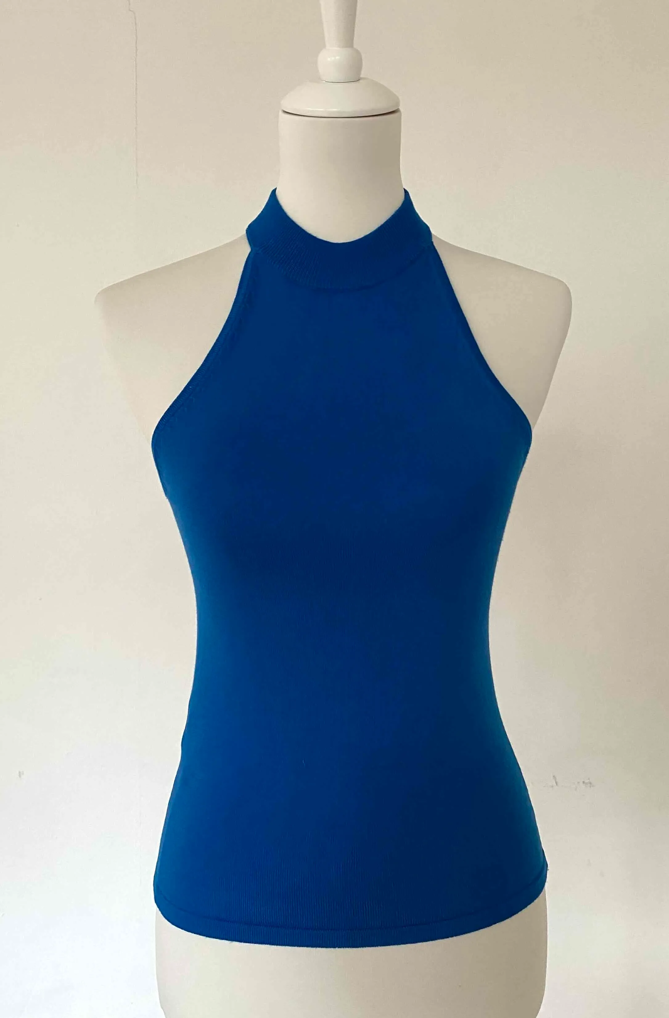 Mango Knit Top Blue Size S