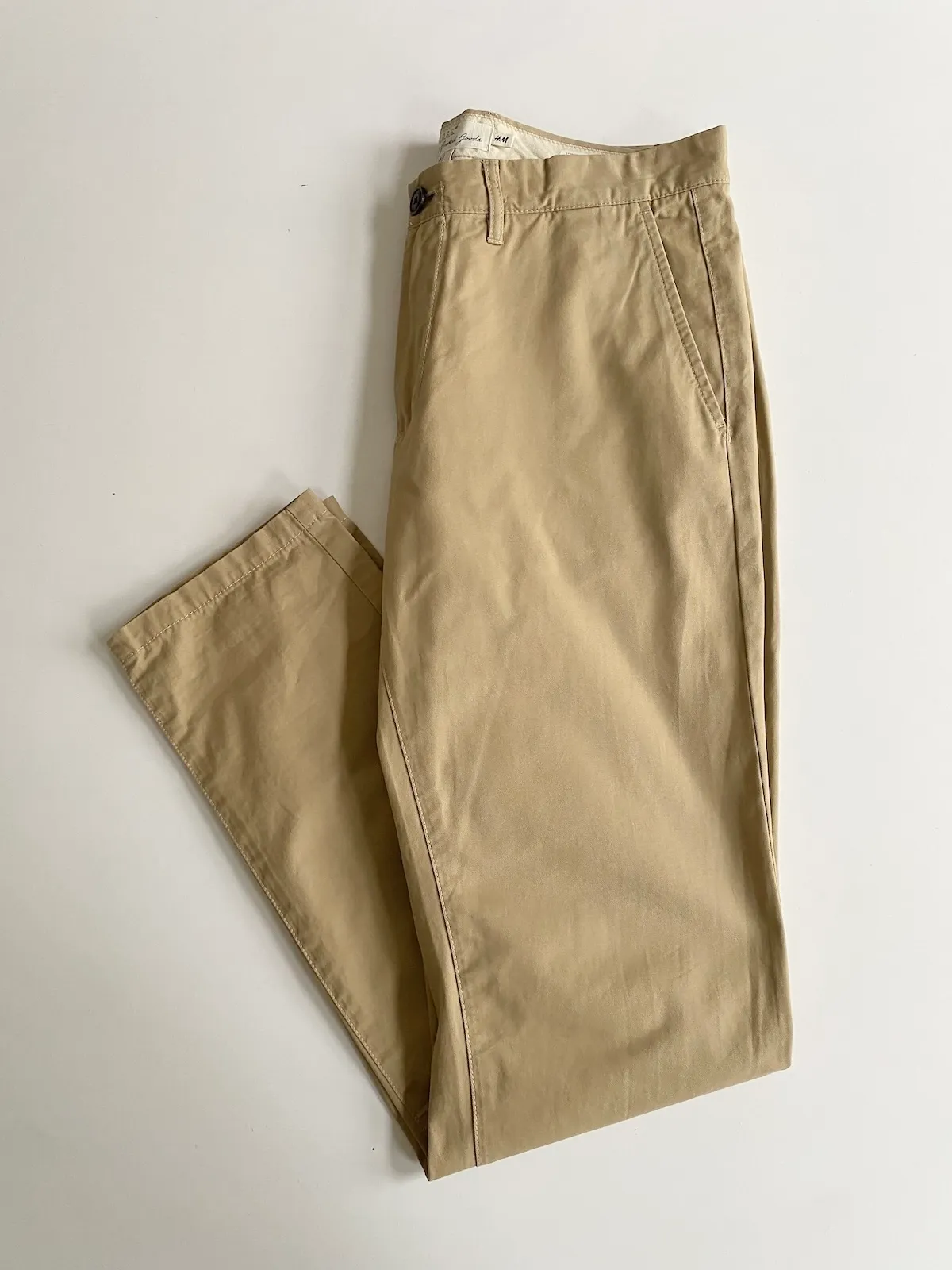 H&M Slim Fit Chinos Beige — Size EU 32 