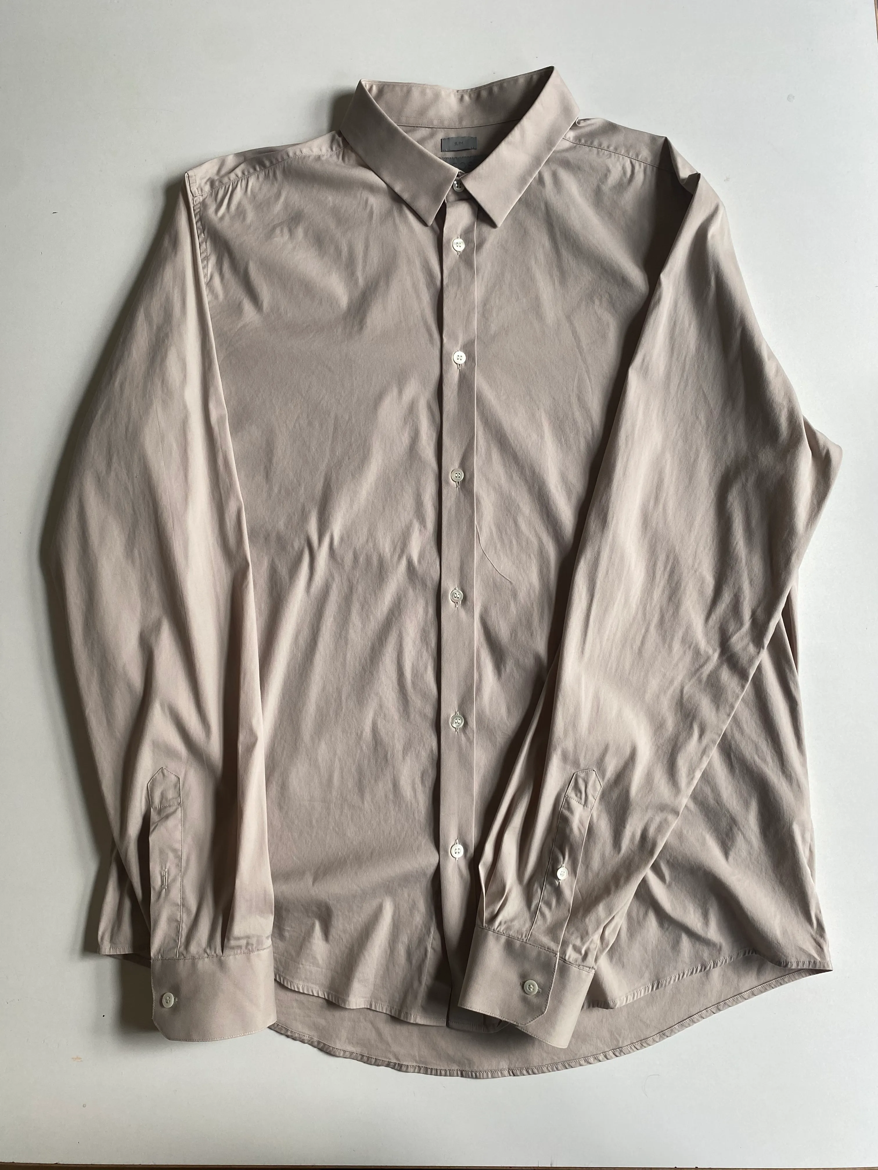 COS Suit Shirt Taupe Size 42