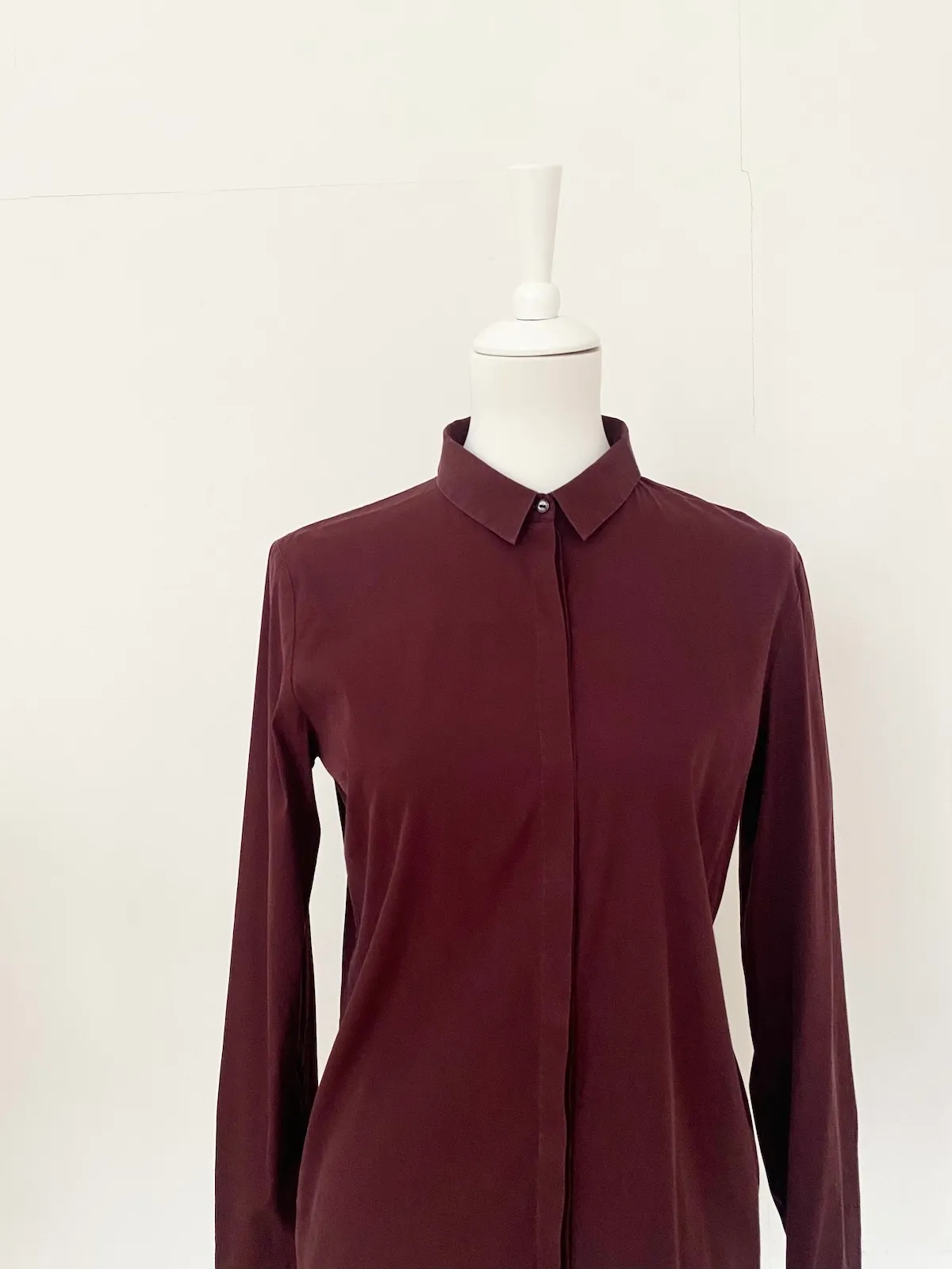 COS Blouse Burgundy — Size 40