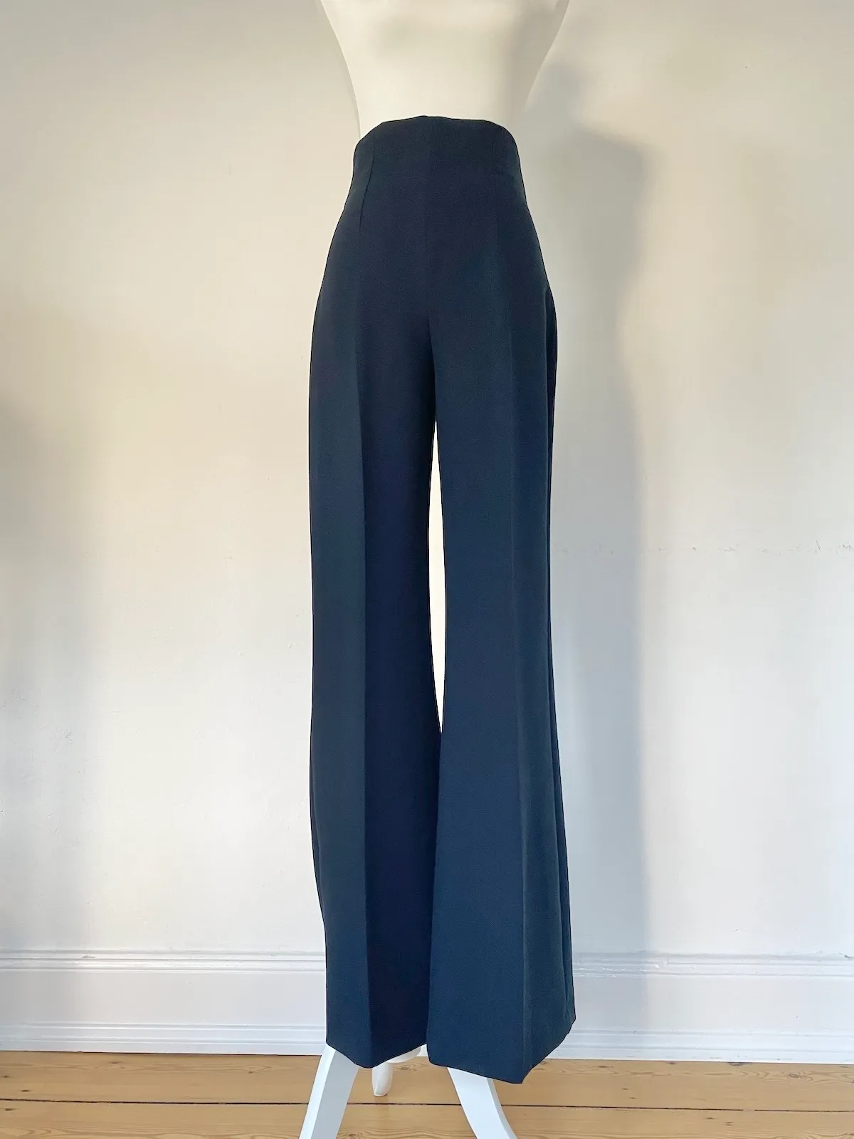 Zara Flared Trousers Navy — Size S