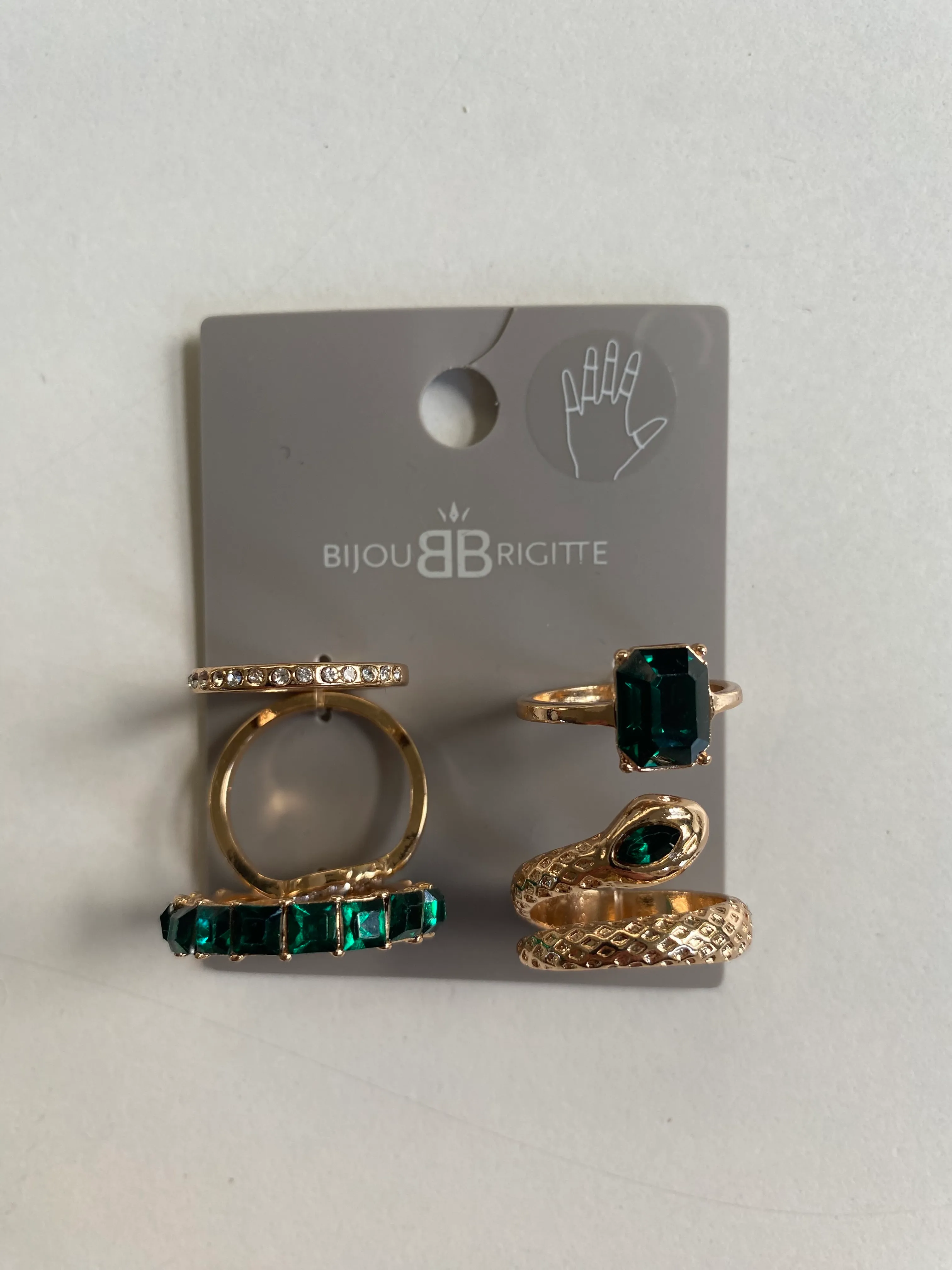 Bijou Brigitte Ring Set Gold