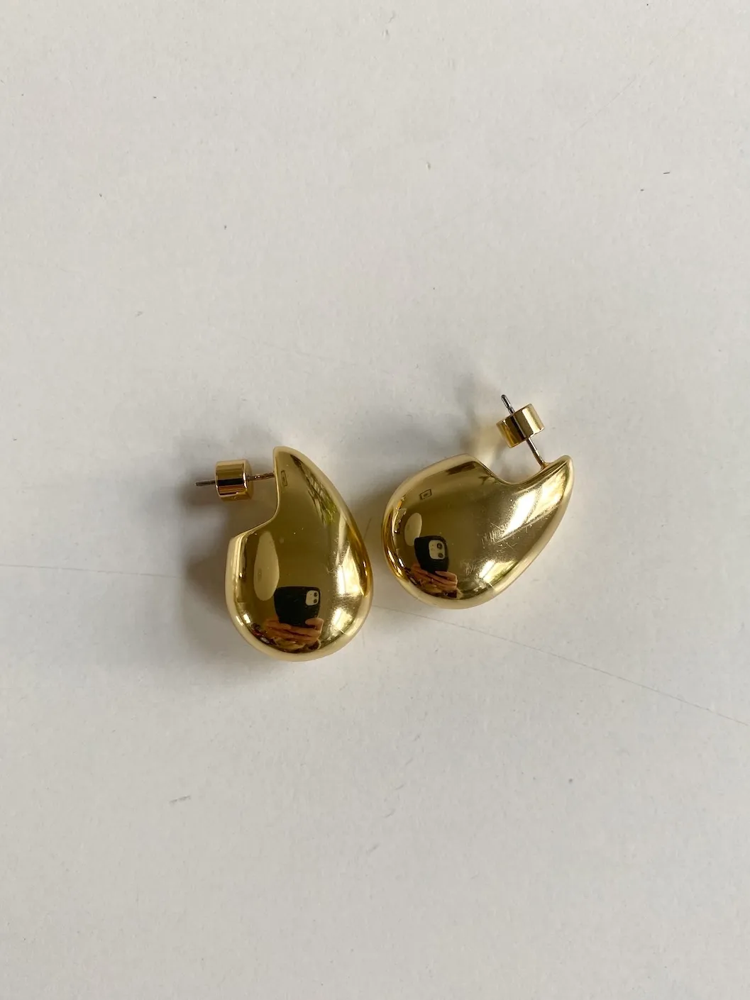 COS Sculptural Earrings Gold