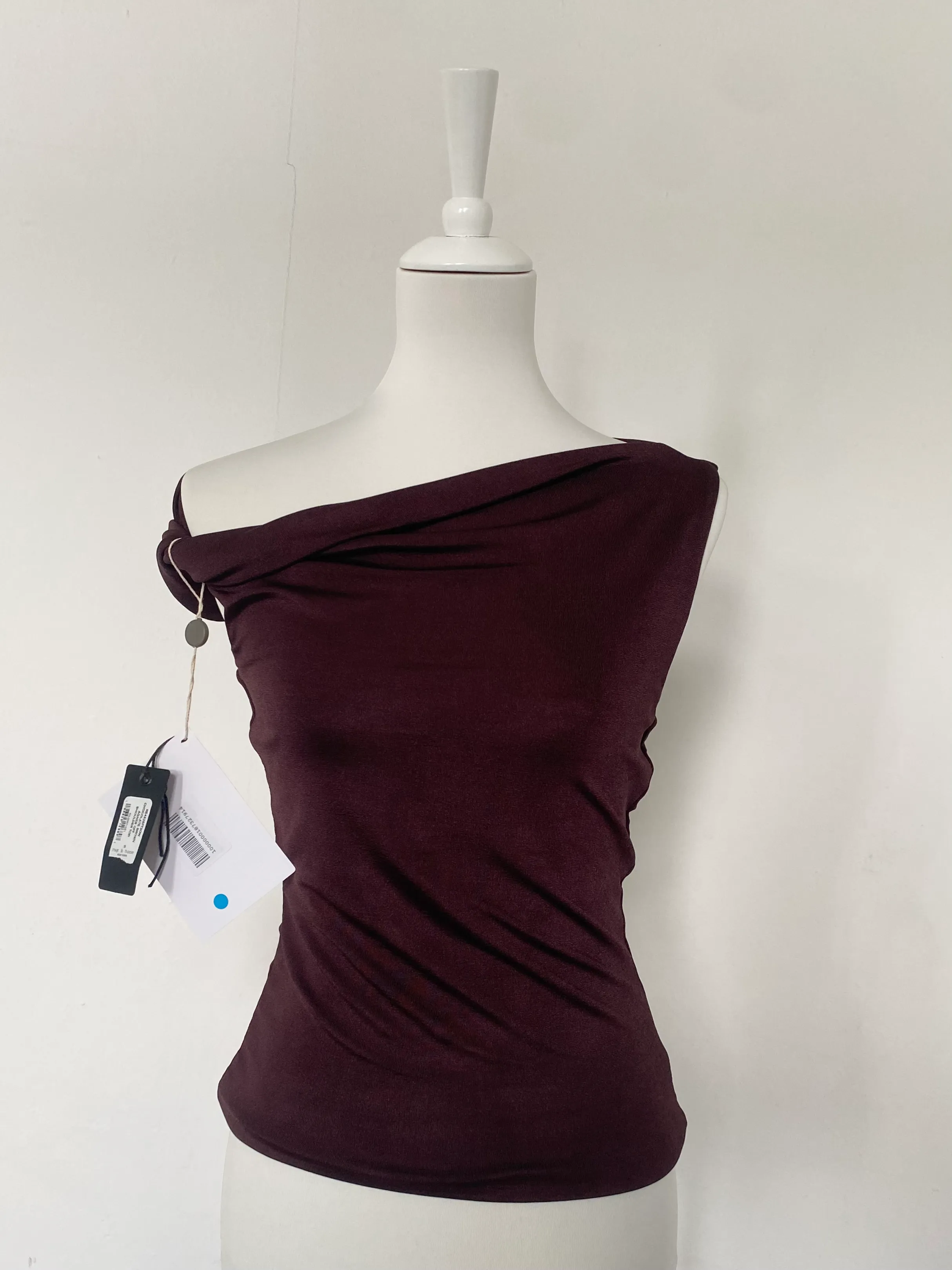 Rag & Bone Asymmetric Top Bordeaux / S