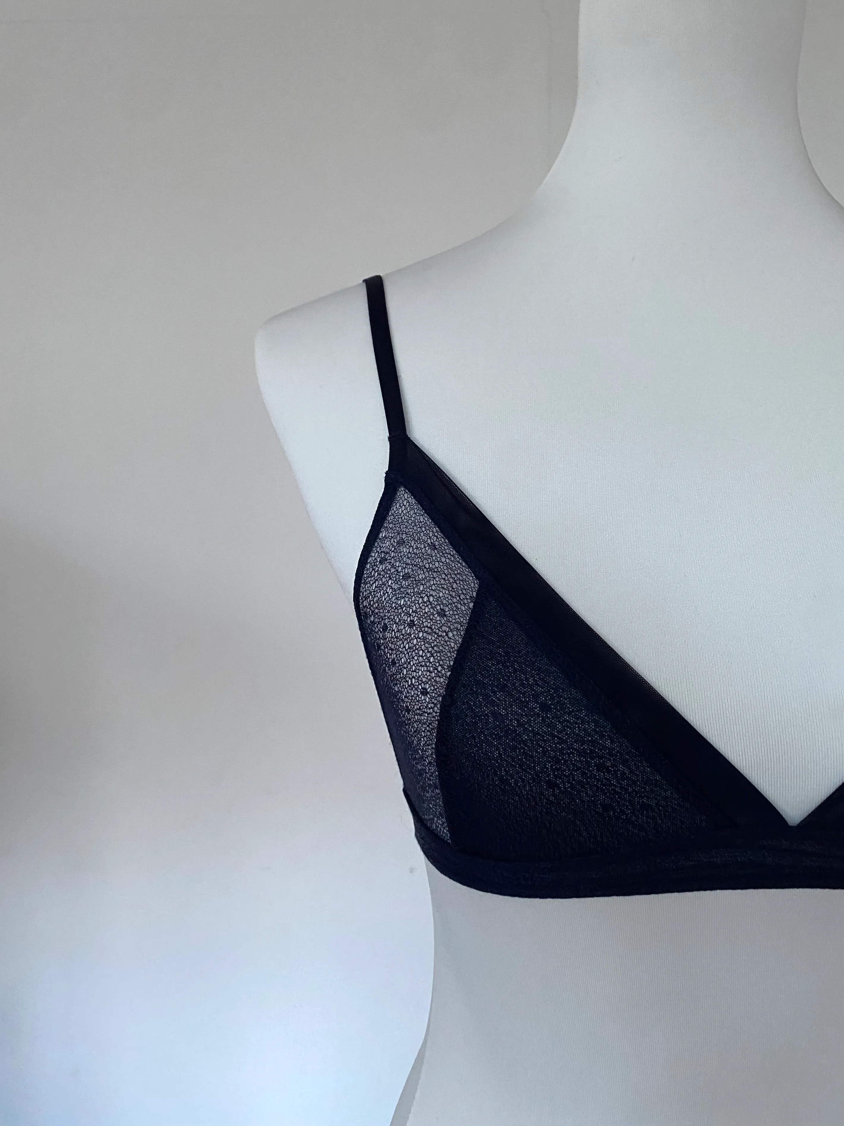 COS Sheer Triangle Bra Size S
