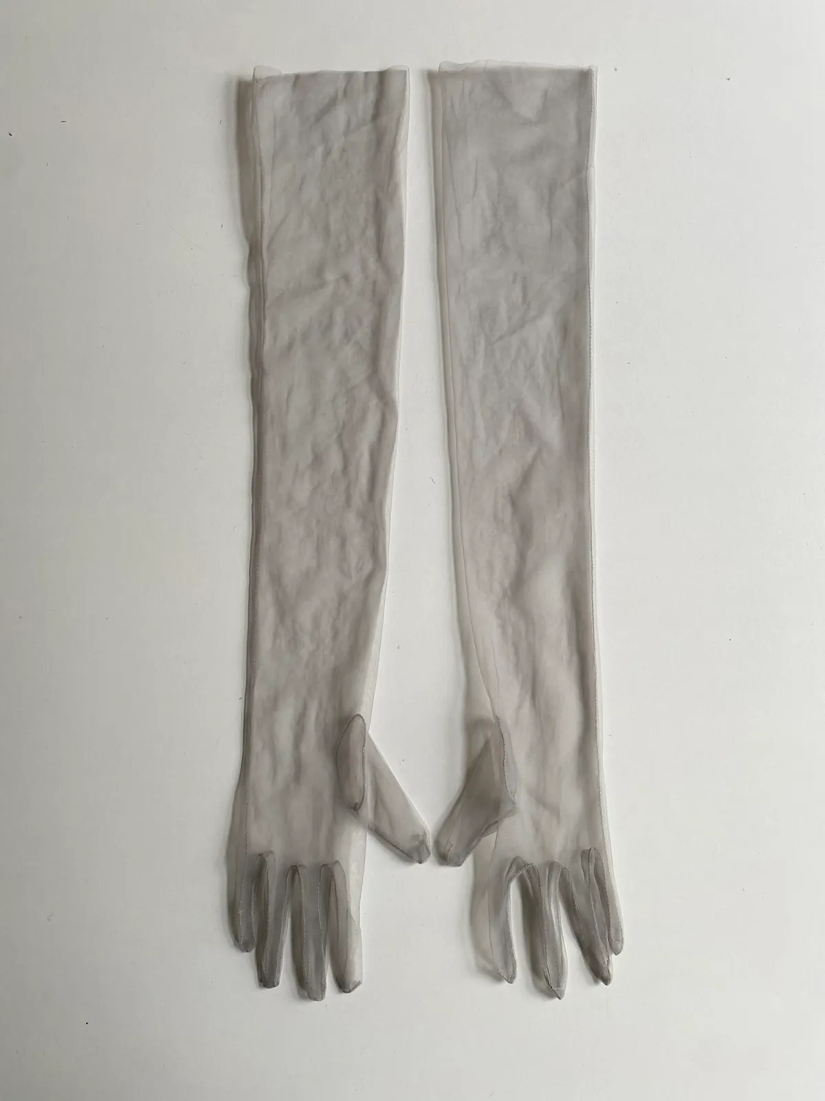 No Name Mesh Gloves Grey — One Size