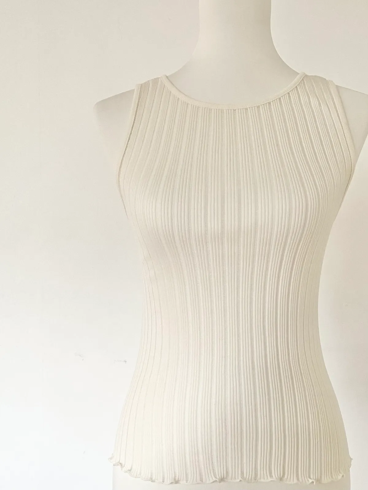 Mvb Rib Top White — Size S