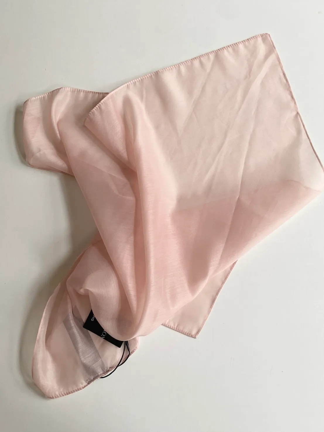 Mango Organza Scarf Rose — 70×70 