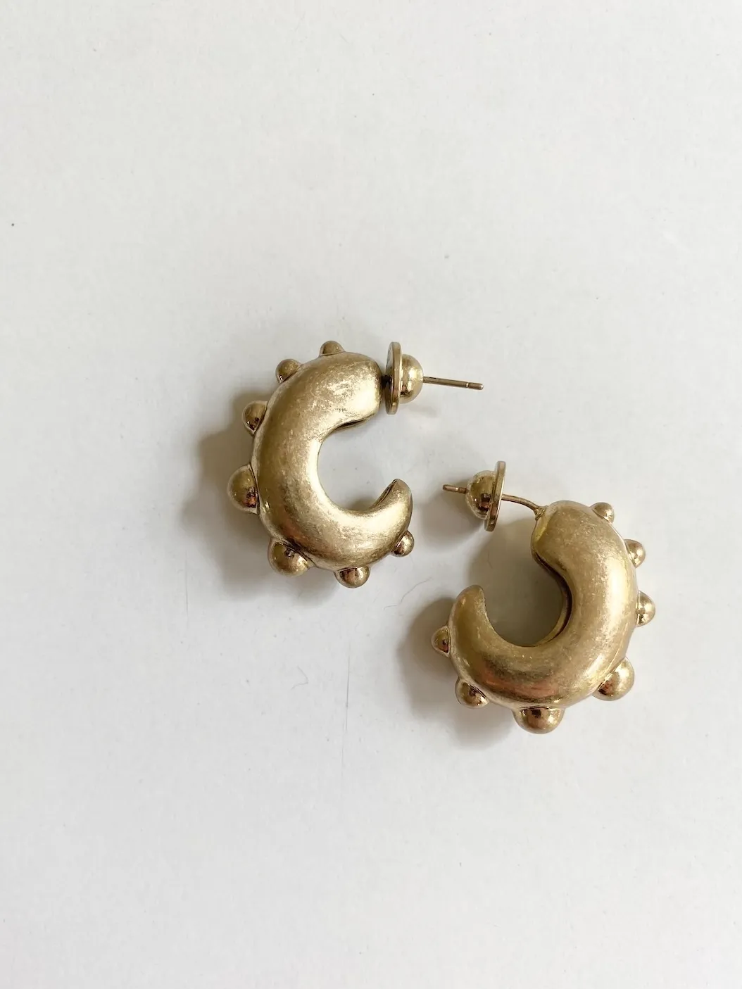 Massimo Dutti Studded Earrings Gold