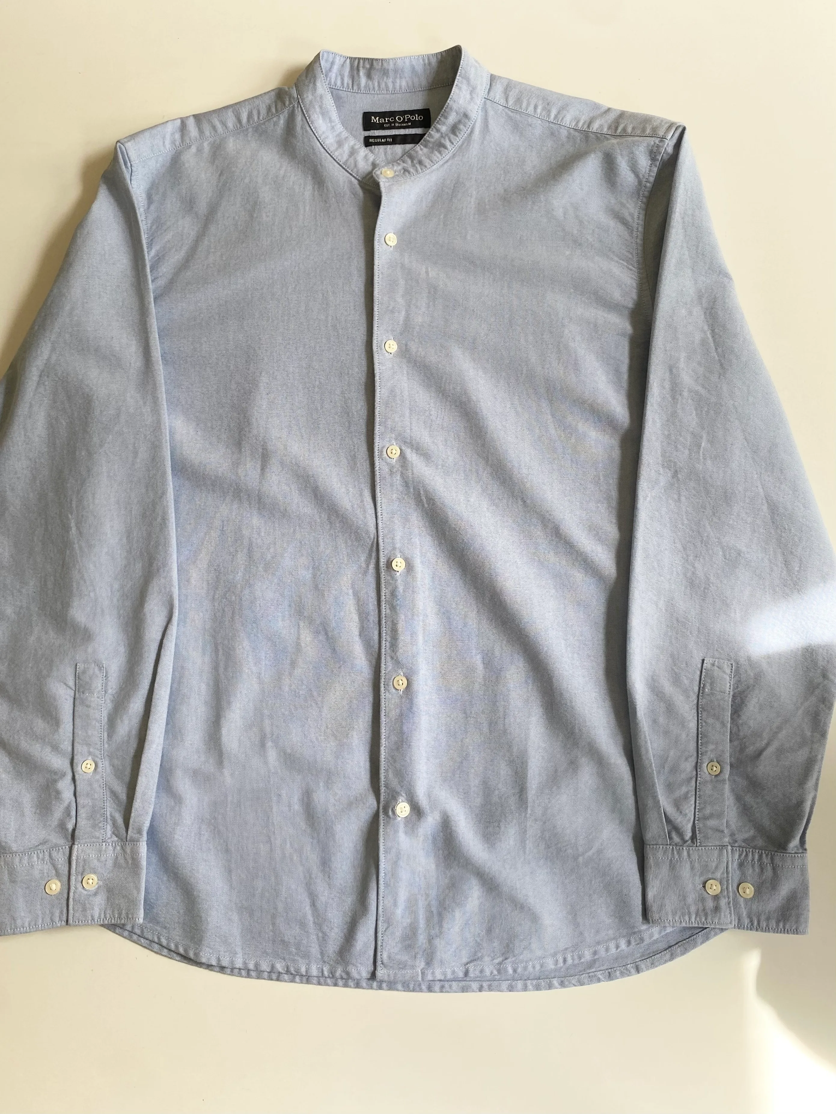 Marc O’Polo Shirt Light Blue Regular Size XL
