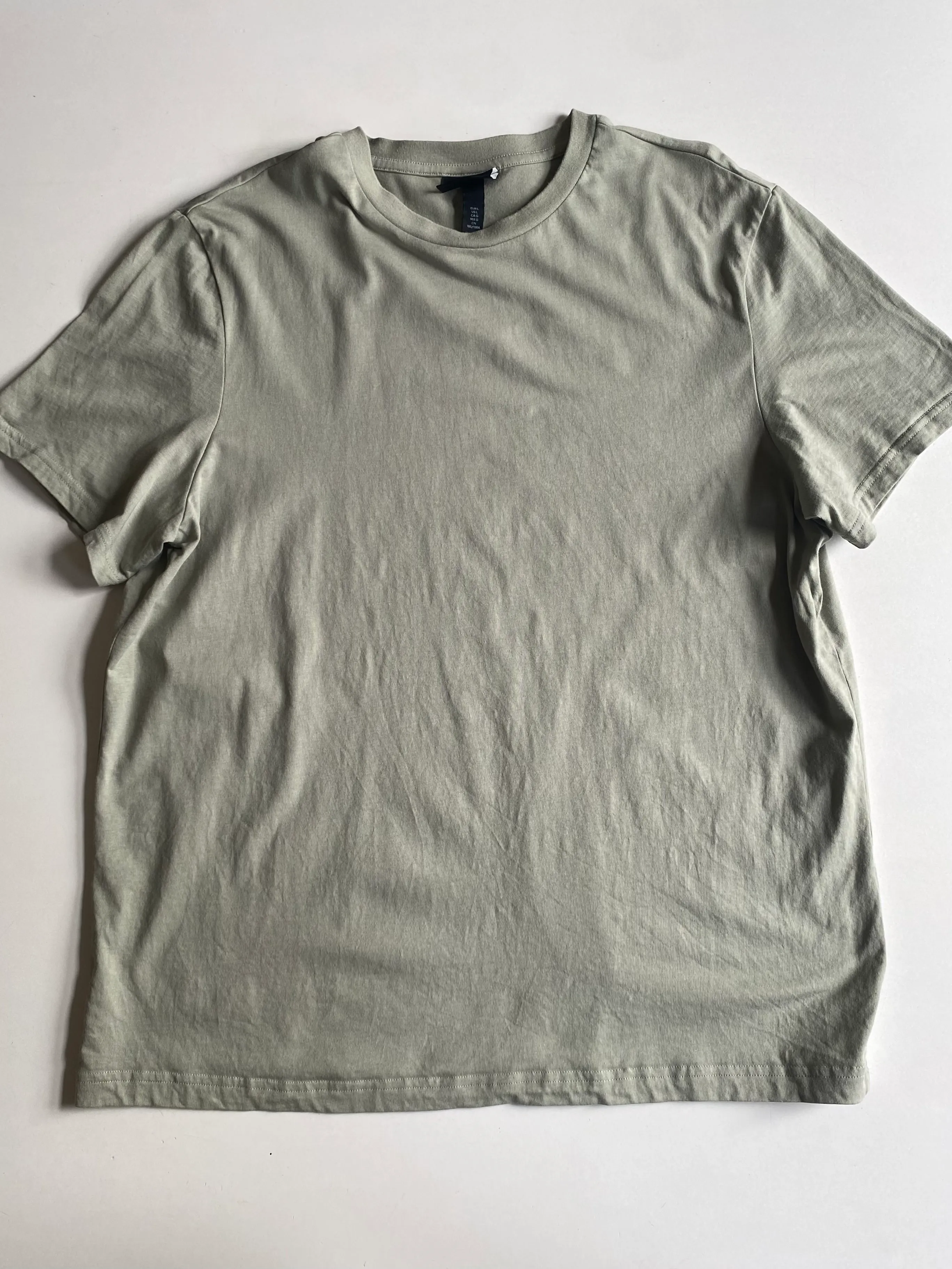 H&M Regular T Shirt Sage Size L