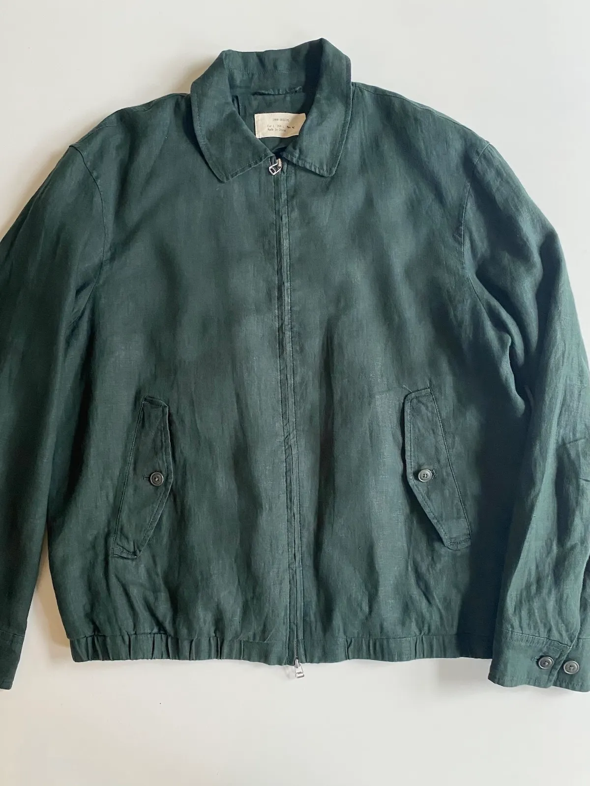 Zara Linen Blend Jacket — Size L