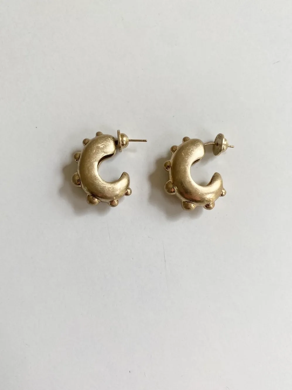 Massimo Dutti Studded Earrings Gold