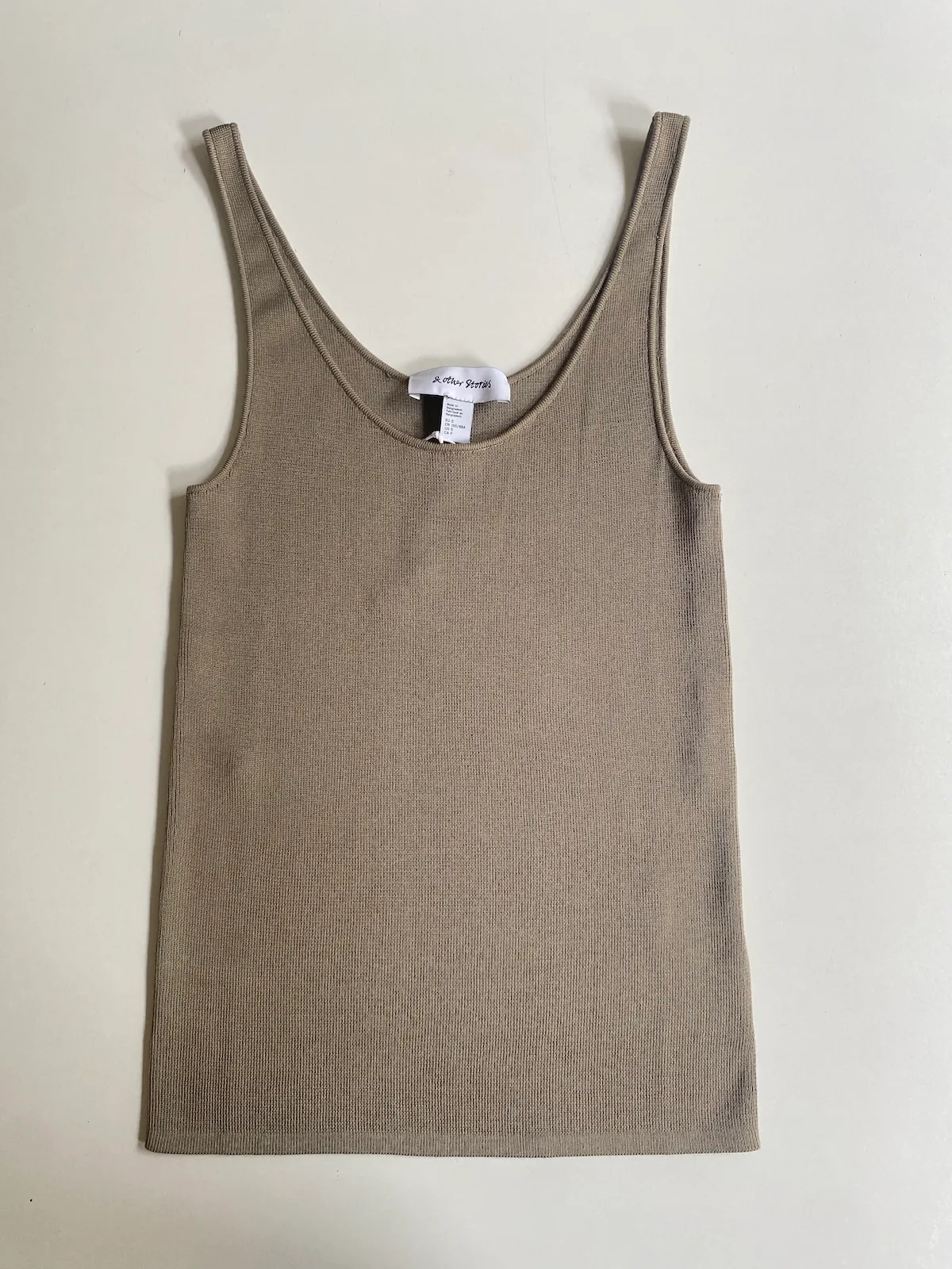 & Other Stories Knitted Tank Top  Taupe – Size S