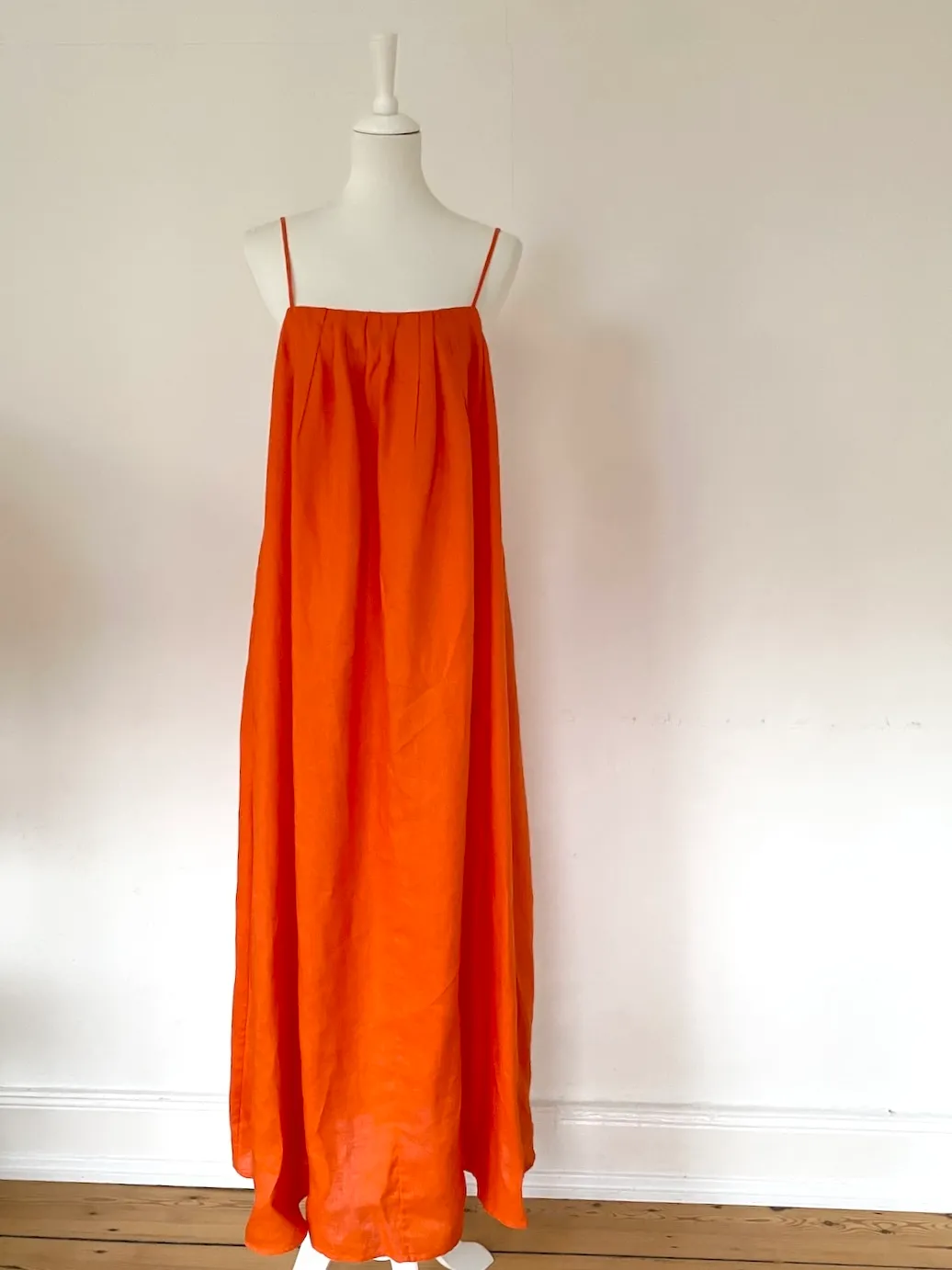 Cos Linen Dress Coral — Size M 