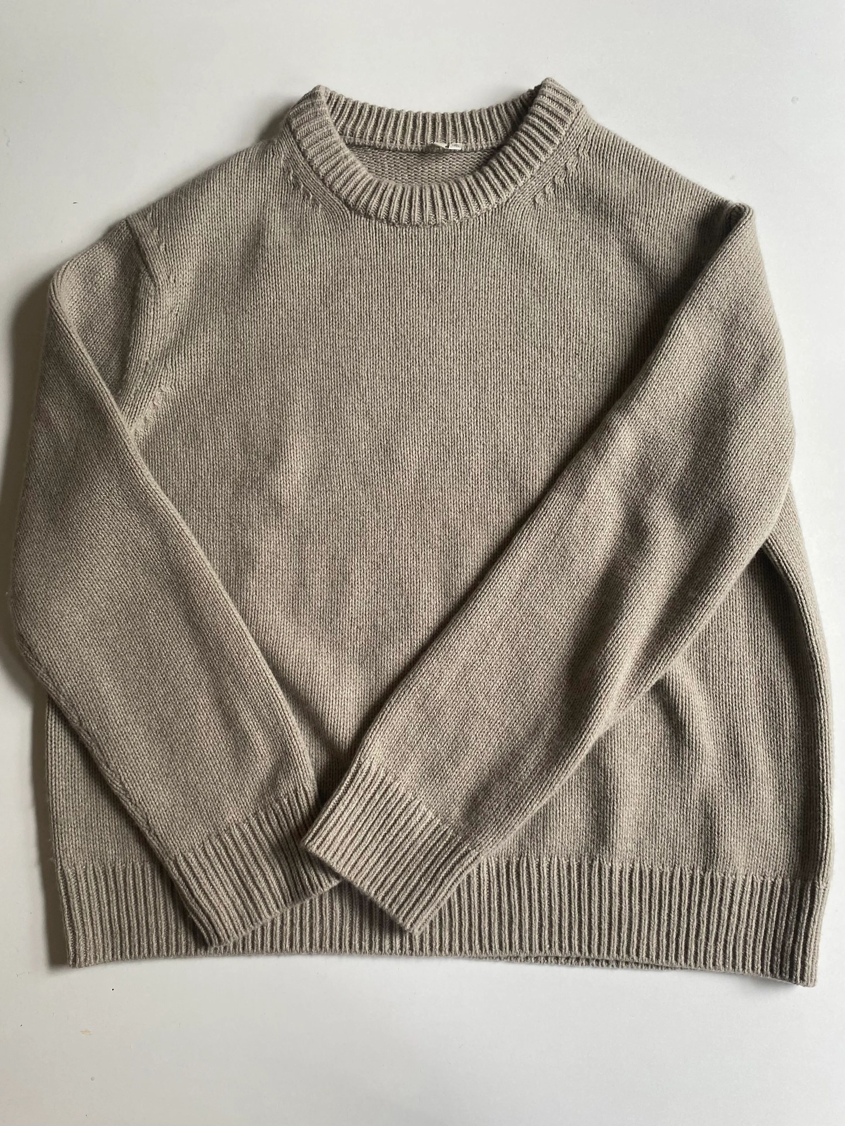 Arket Knit Pullover Stone Size L