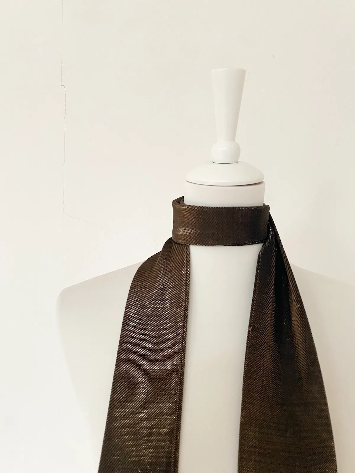 Zara Sheer Metallic Scarf Copper