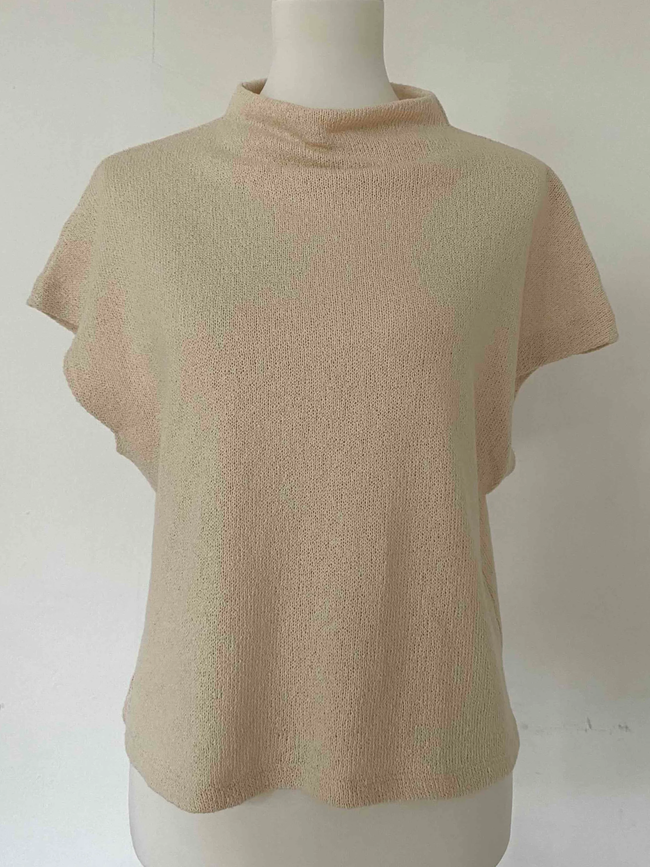 Massimo Dutti Knit Top Cream Size M