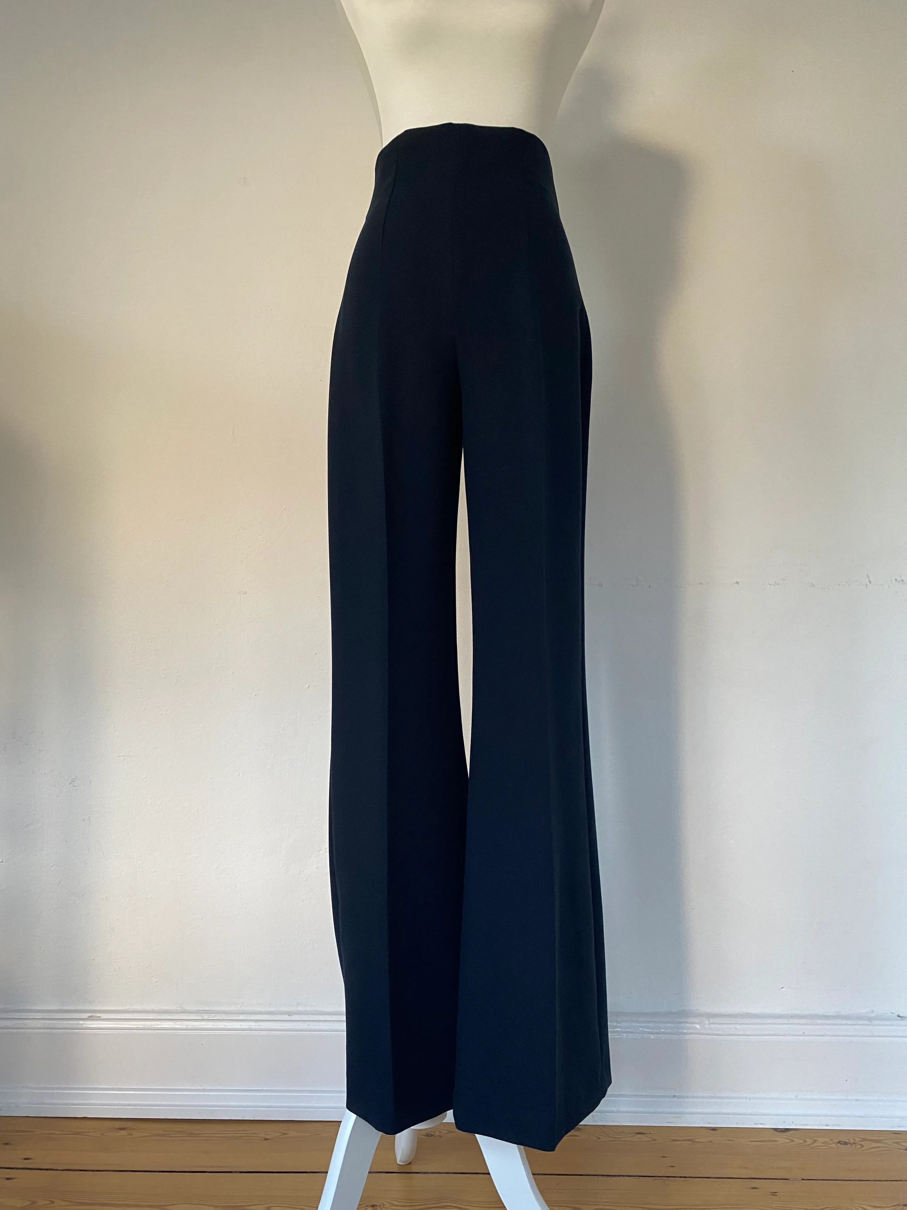 Zara Flared Trousers Navy Size S