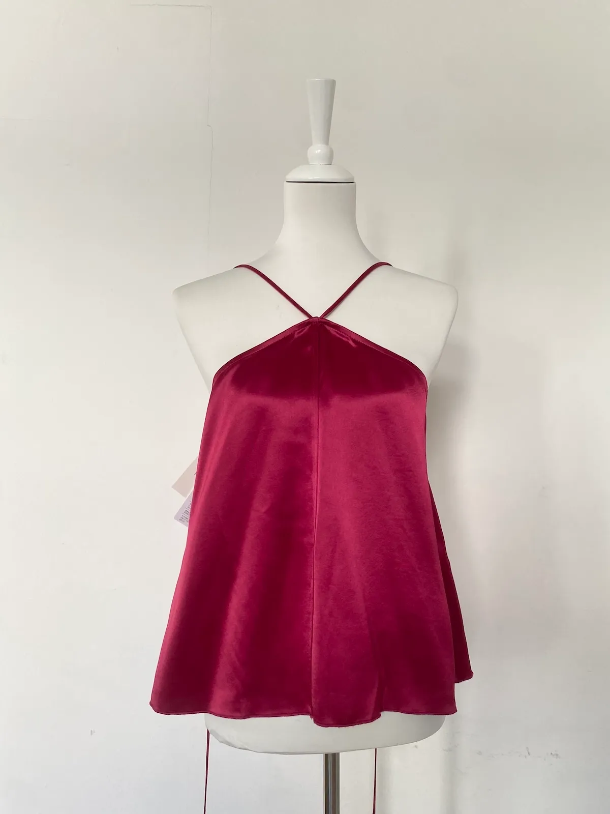 By Malene Birger Satin Camisole Raspberry – Size 36