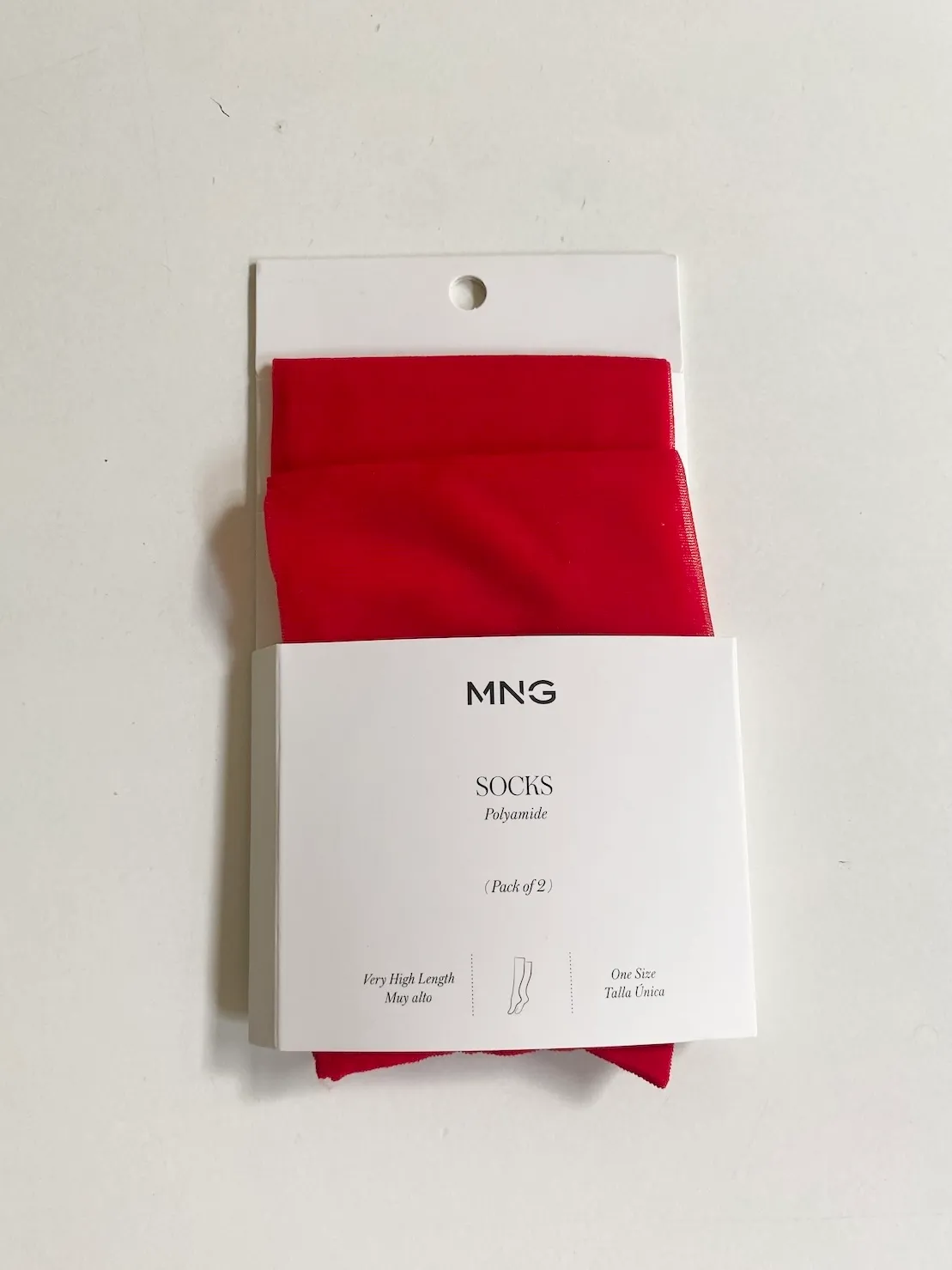 Mango High Length Socks Red – One Size
