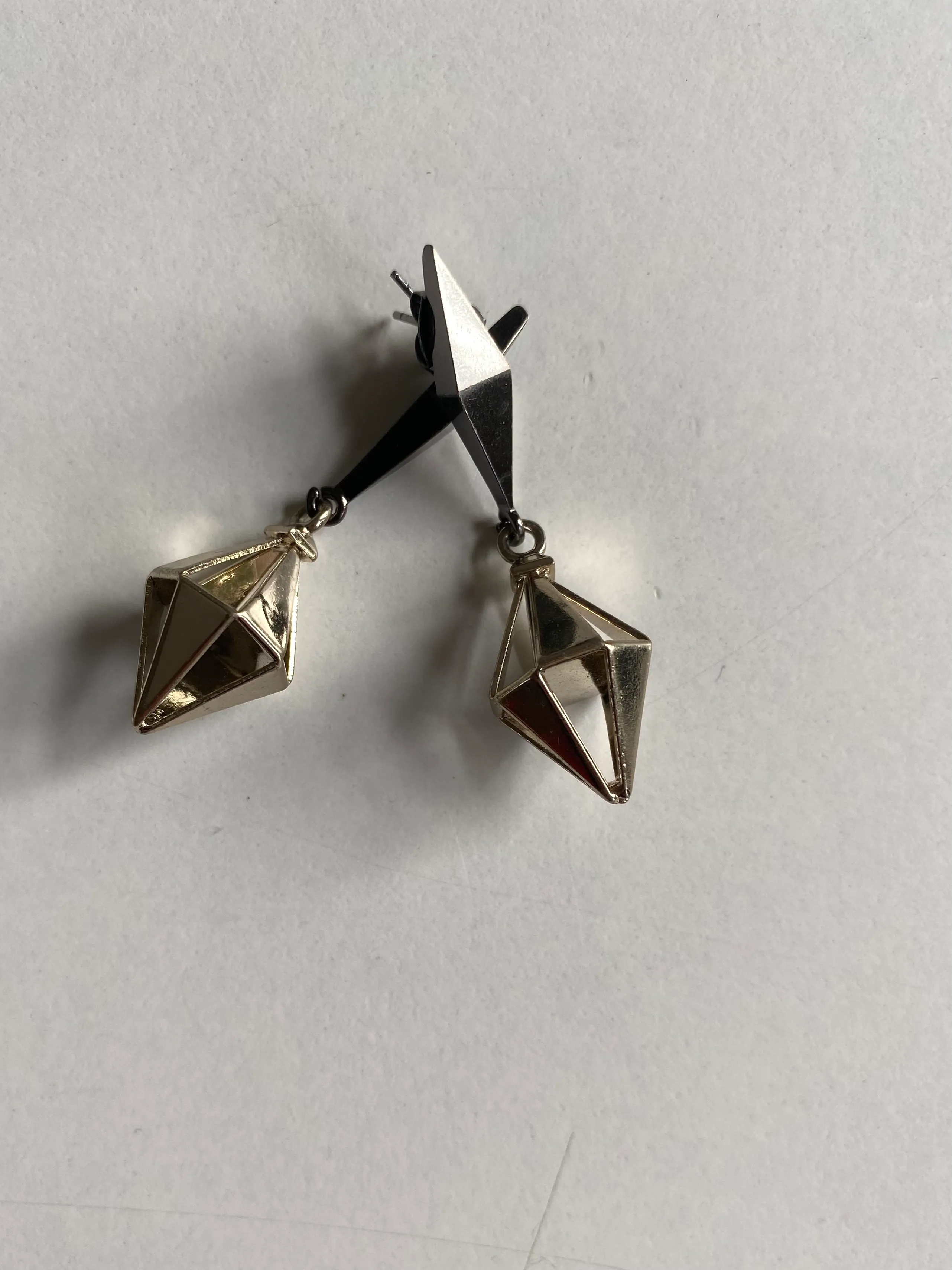 COS Geometric Drop Earrings 