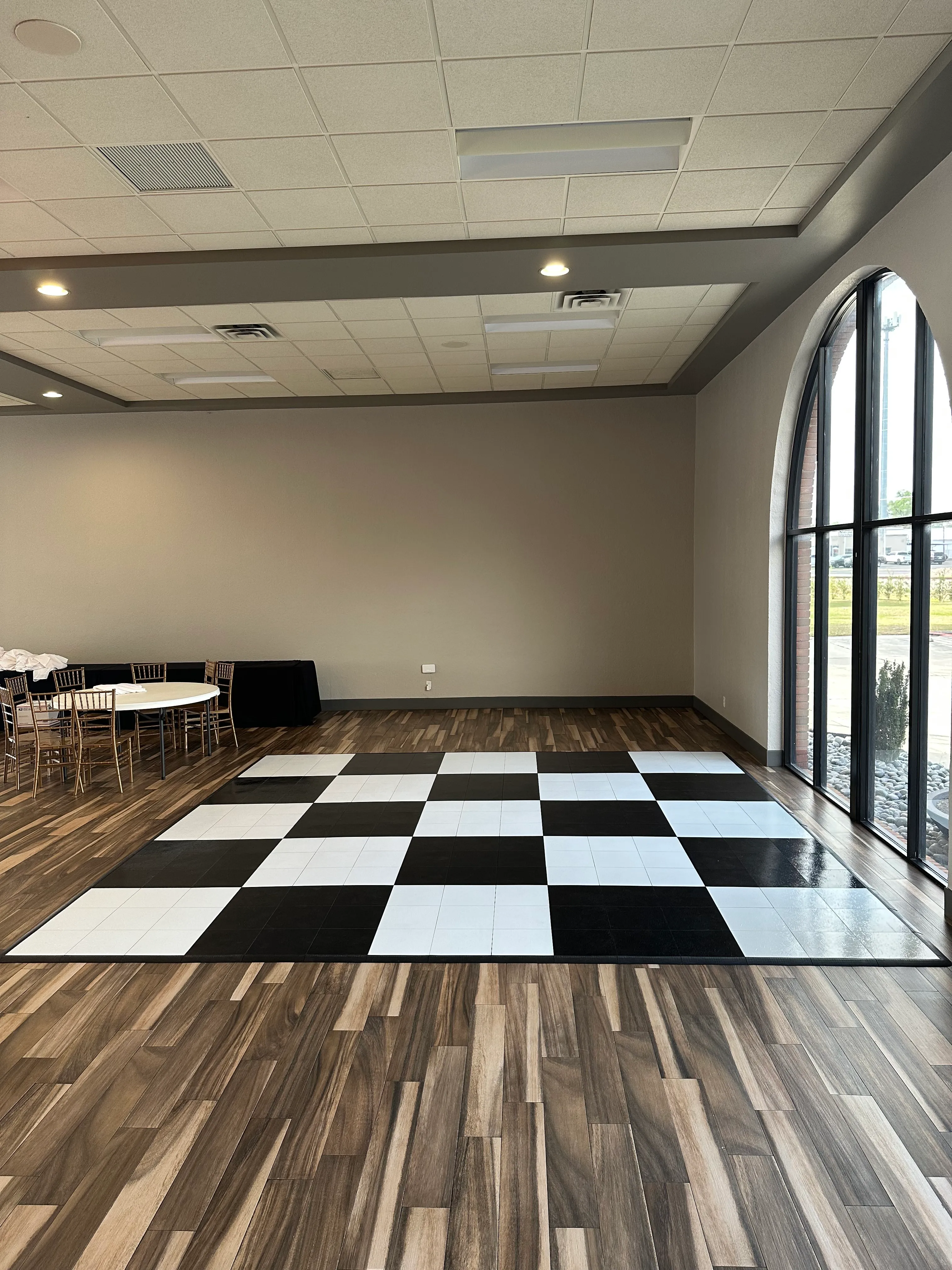 Dance Floor --  Black and White  (Checker)