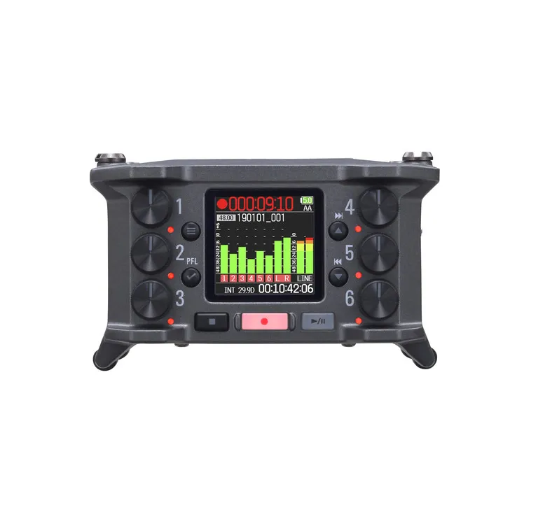 Gravador de áudio Zoom F6 - 6 canais