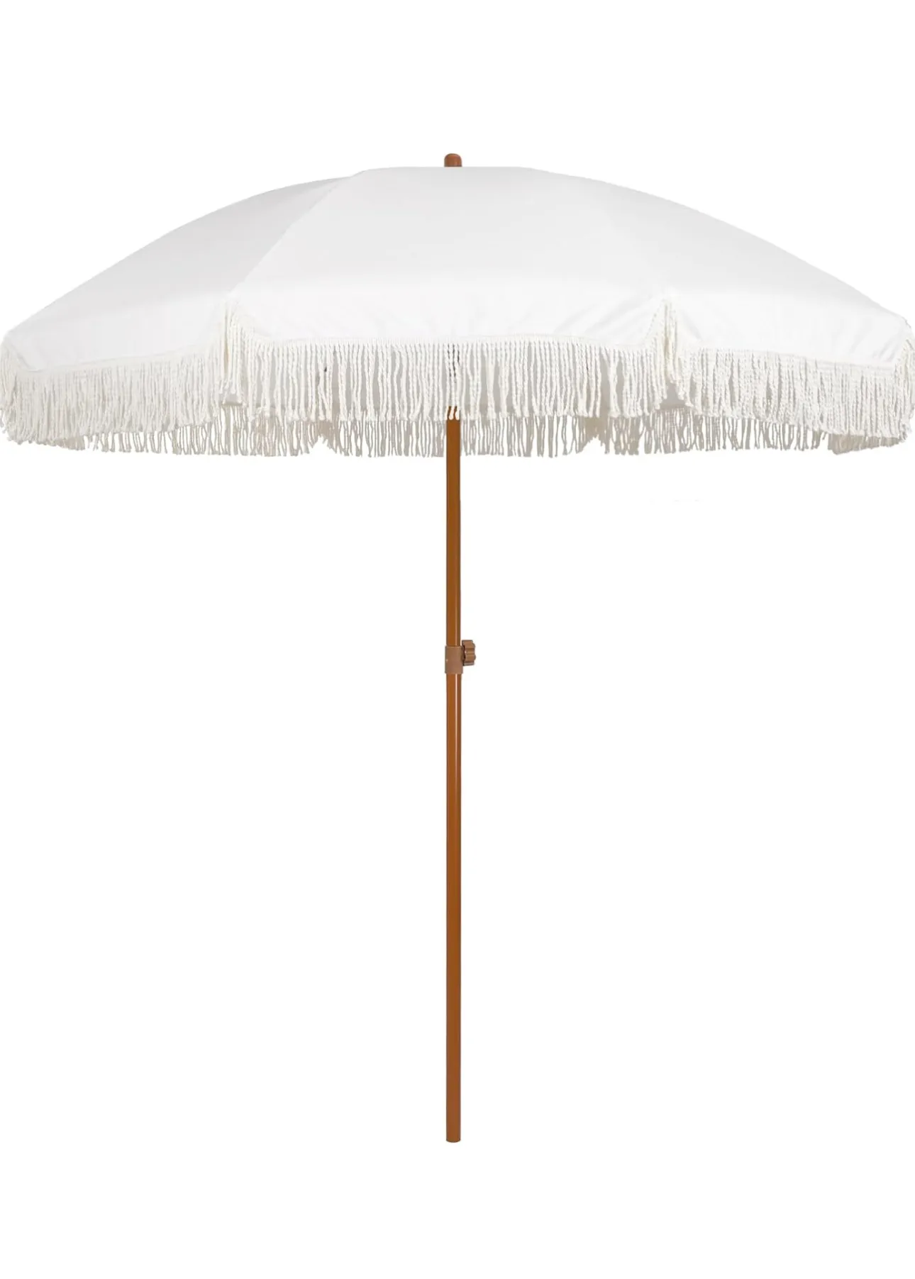 Babs the White/Cream Fringe Umbrella