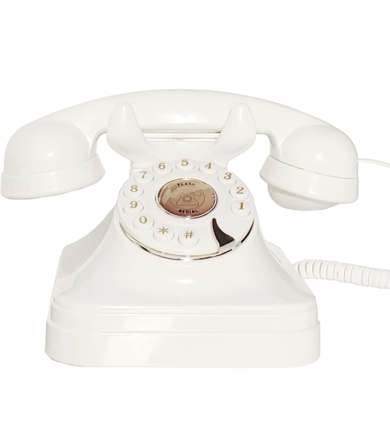 White and Gold Retro Audio Guest Book