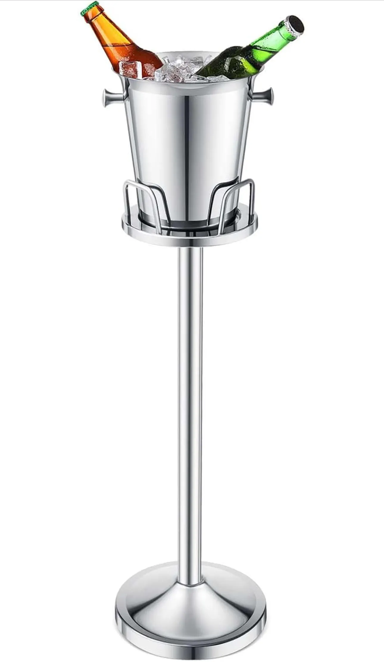 Silver Standing Ice Bucket