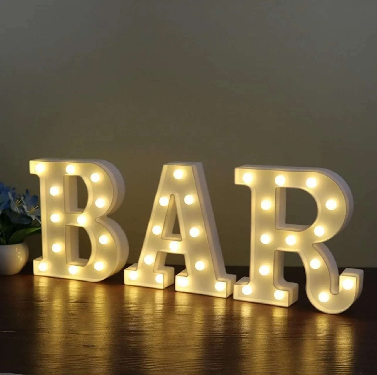 LED BAR Sign - White