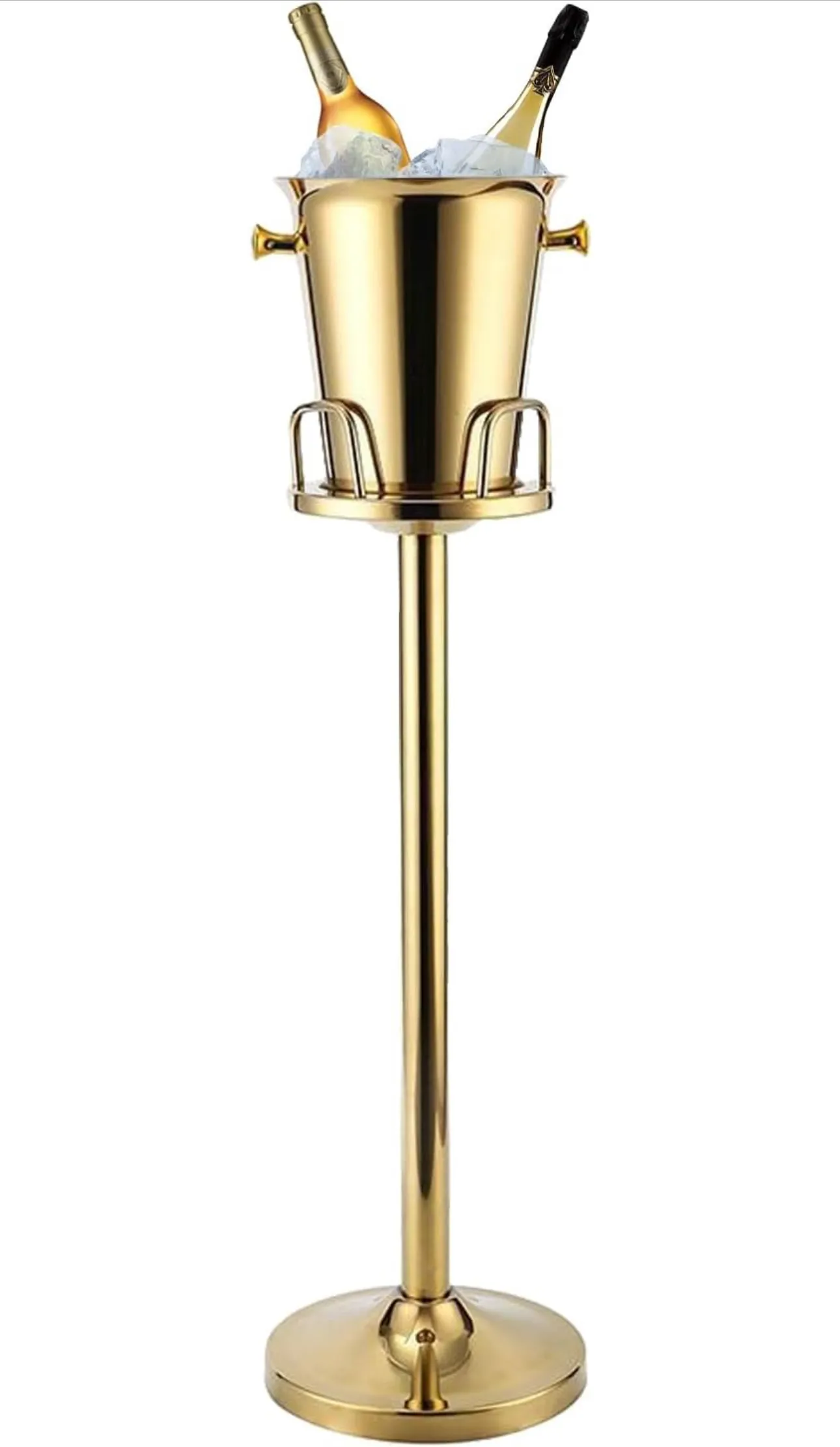 Gold Standing Ice Bucket