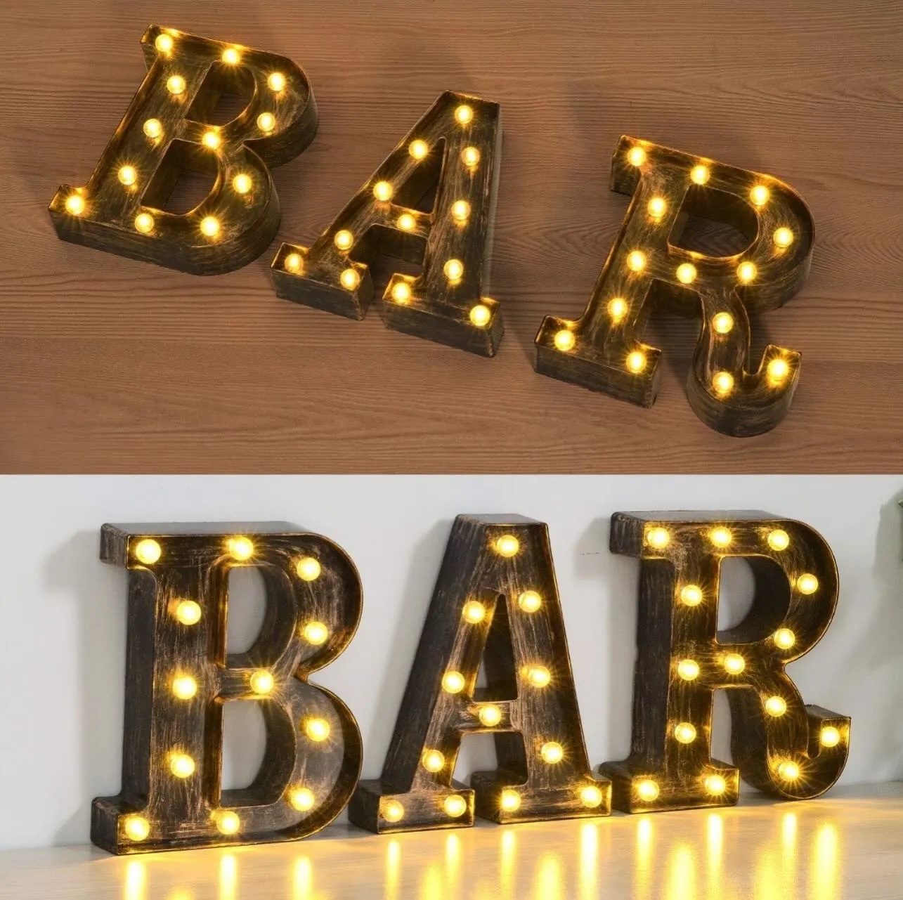LED BAR Sign - Rustic