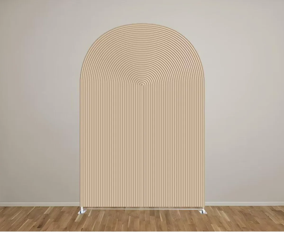 Beige Ripples Cover for 6' Arch