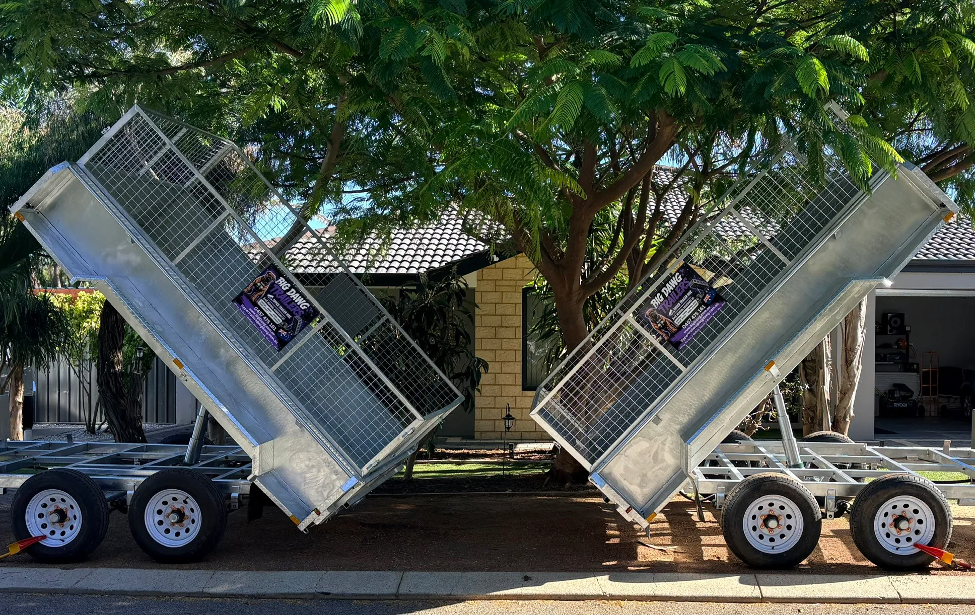 10 X 6 Tipper trailer 879 CLICK IMAGE TO BOOK!!