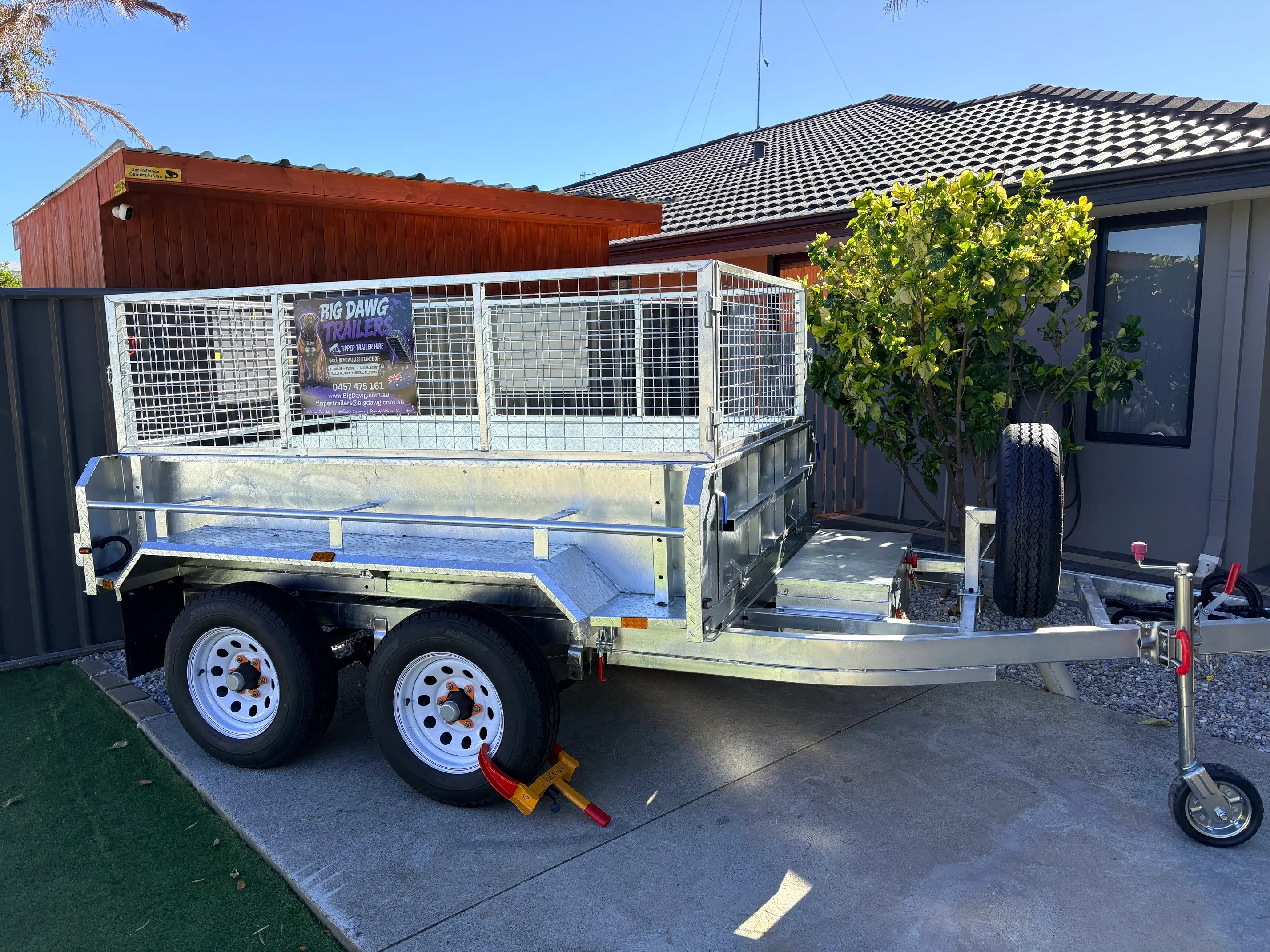 8 X 5 Tipper Trailer 542 CLICK IMAGE TO BOOK!!